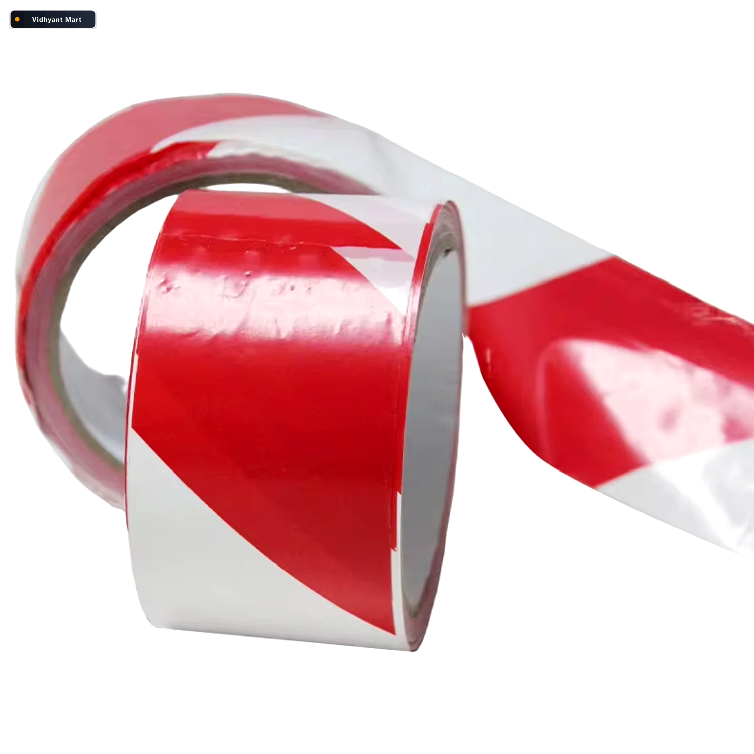Vidhyant Mart Safety Warning Tape Non Adhesive 100m X 5cm Velvet 4