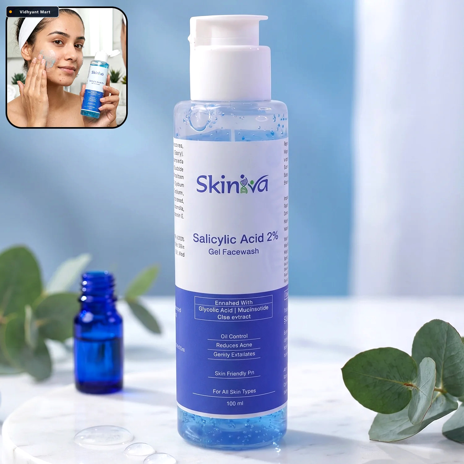 Vidhyant Mart Salicylic Acid Face Wash Deep Pore Cleansing For A 1
