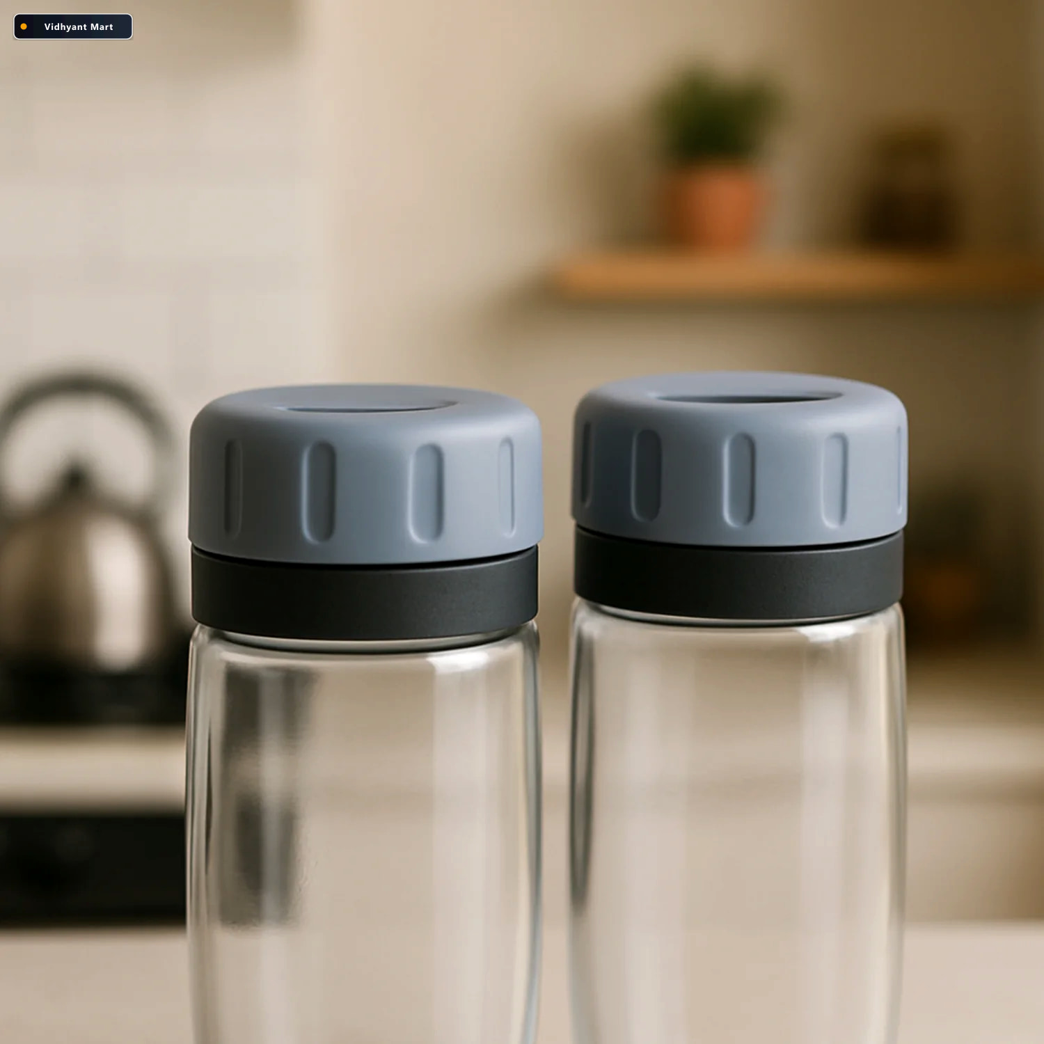 Vidhyant Mart Salt And Pepper Shaker Set Transparent Acrylic Dur 3