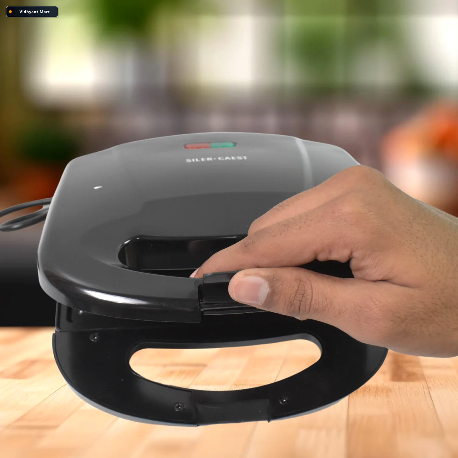 Vidhyant Mart Sandwich Maker Non Stick Plates Easy Use Indicator 2