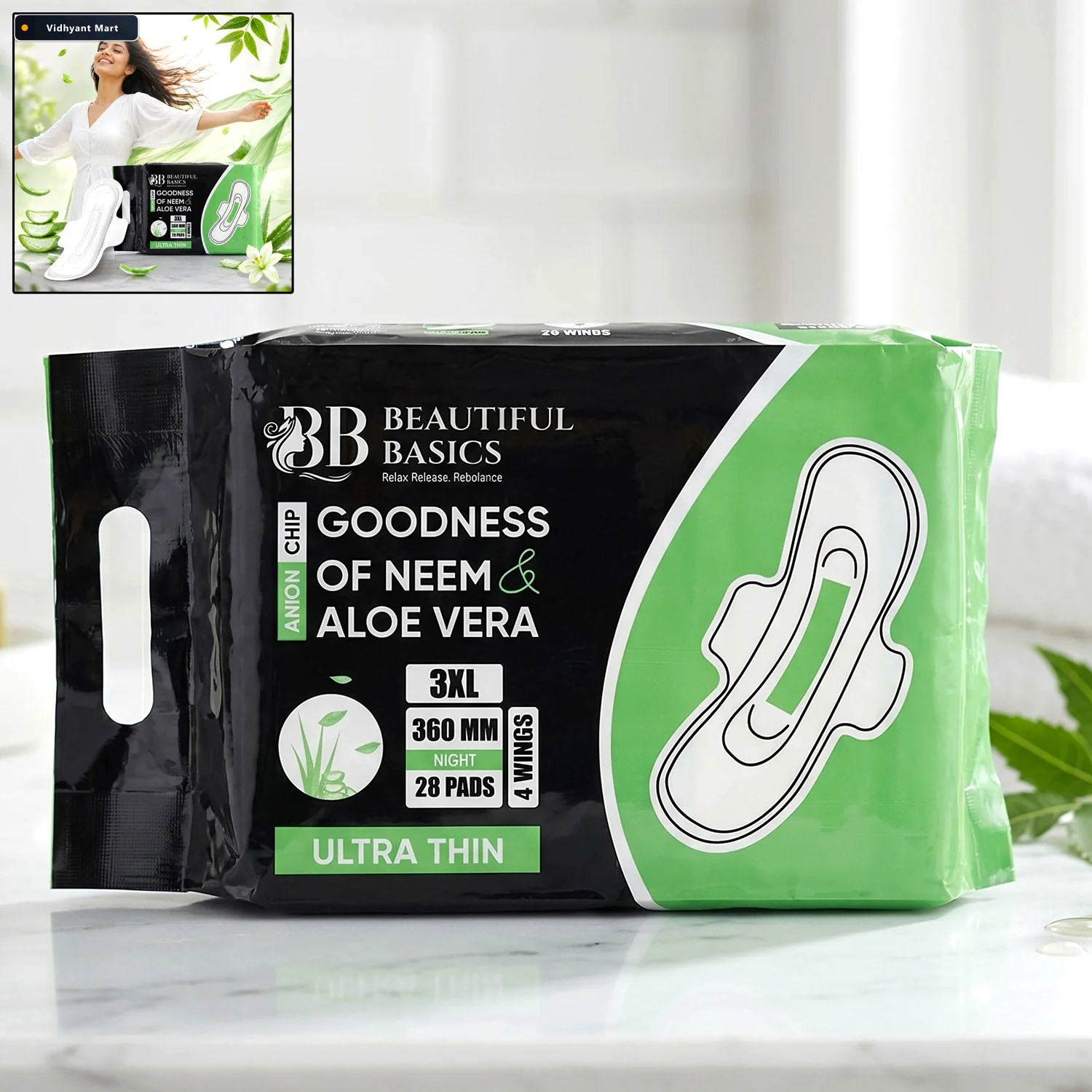 Vidhyant Mart Sanitary Pads Extra Long Night Protection For Heav 1