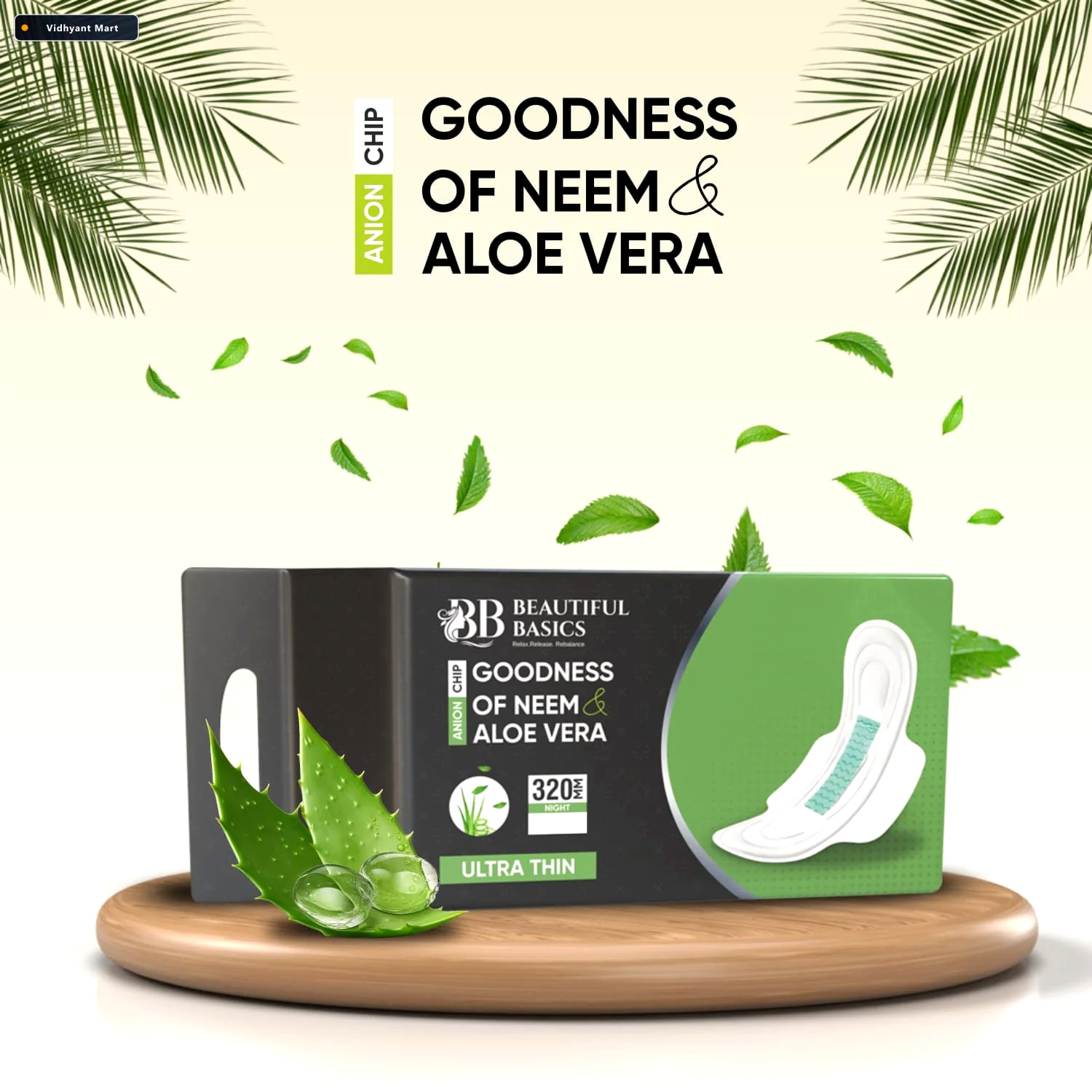 Vidhyant Mart Sanitary Pads With Neem Aloe Vera Ultra Thin Beaut 1