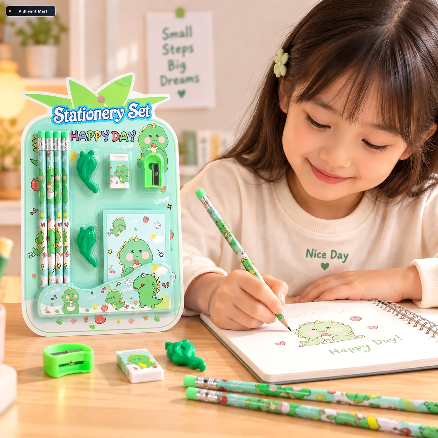 Vidhyant Mart School Stationery Kit For Kids With Pencils Eraser 2