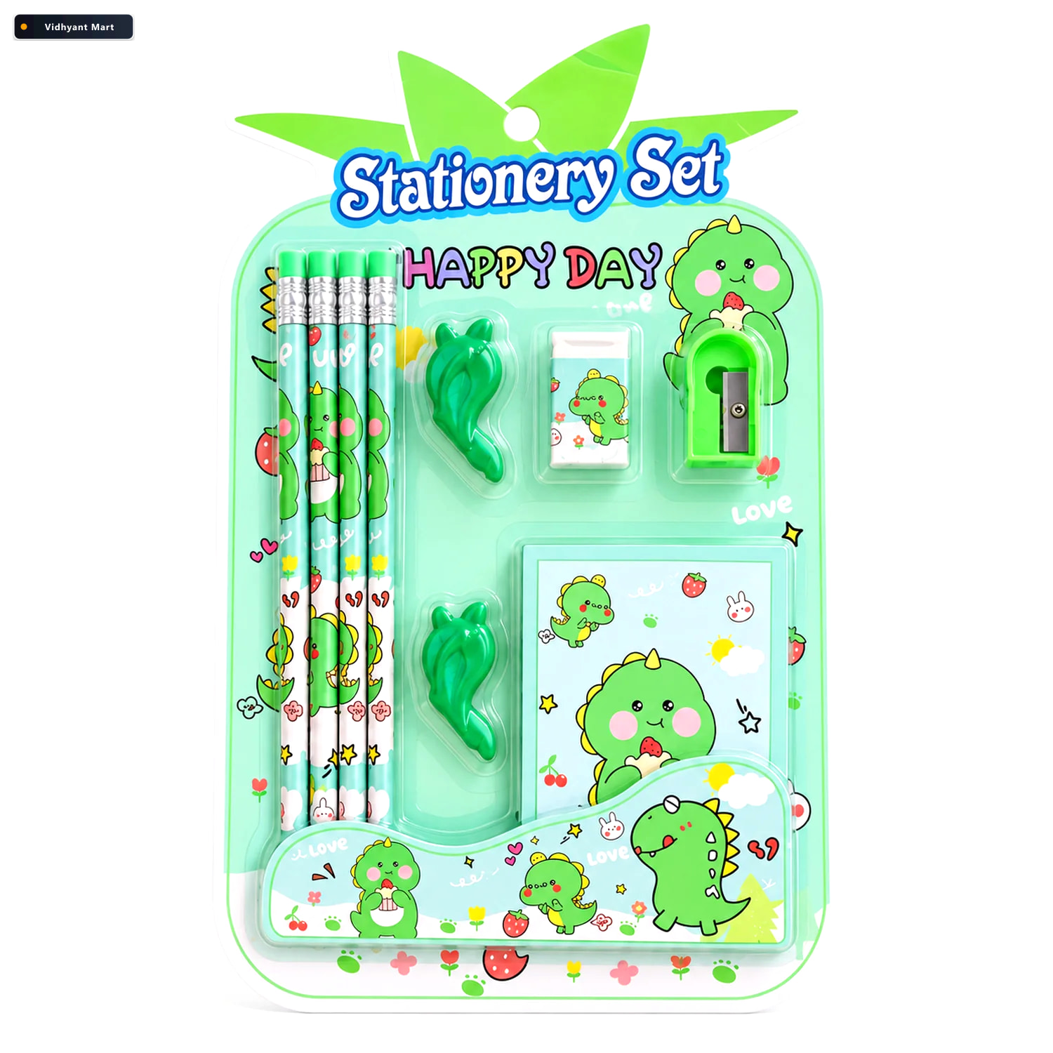 Vidhyant Mart School Stationery Kit For Kids With Pencils Eraser 4