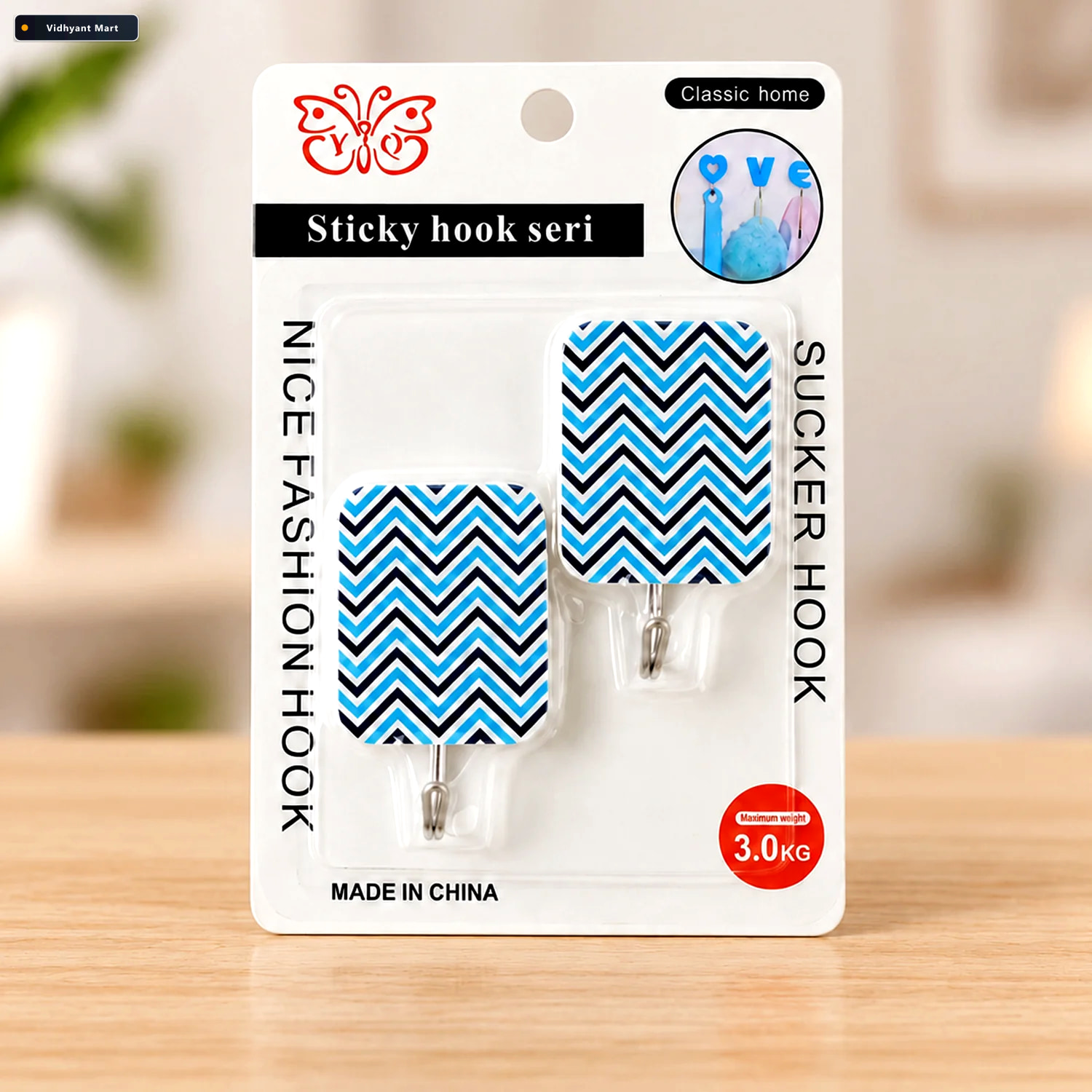 Vidhyant Mart Self Adhesive Cartoon Wall Hooks For Home Doors An 1