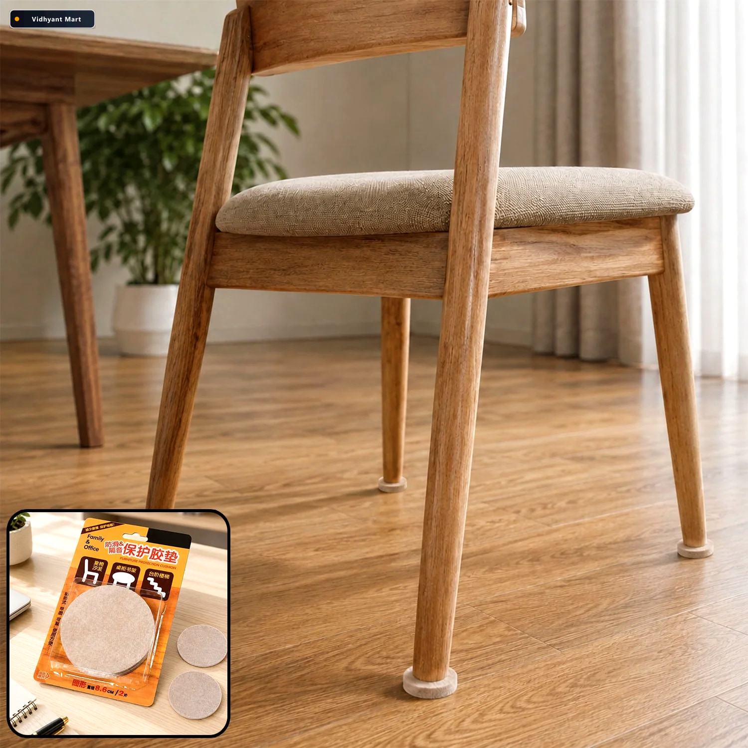 Vidhyant Mart Self Adhesive Cork Coasters 35 Inch Diy Craft Tile 1