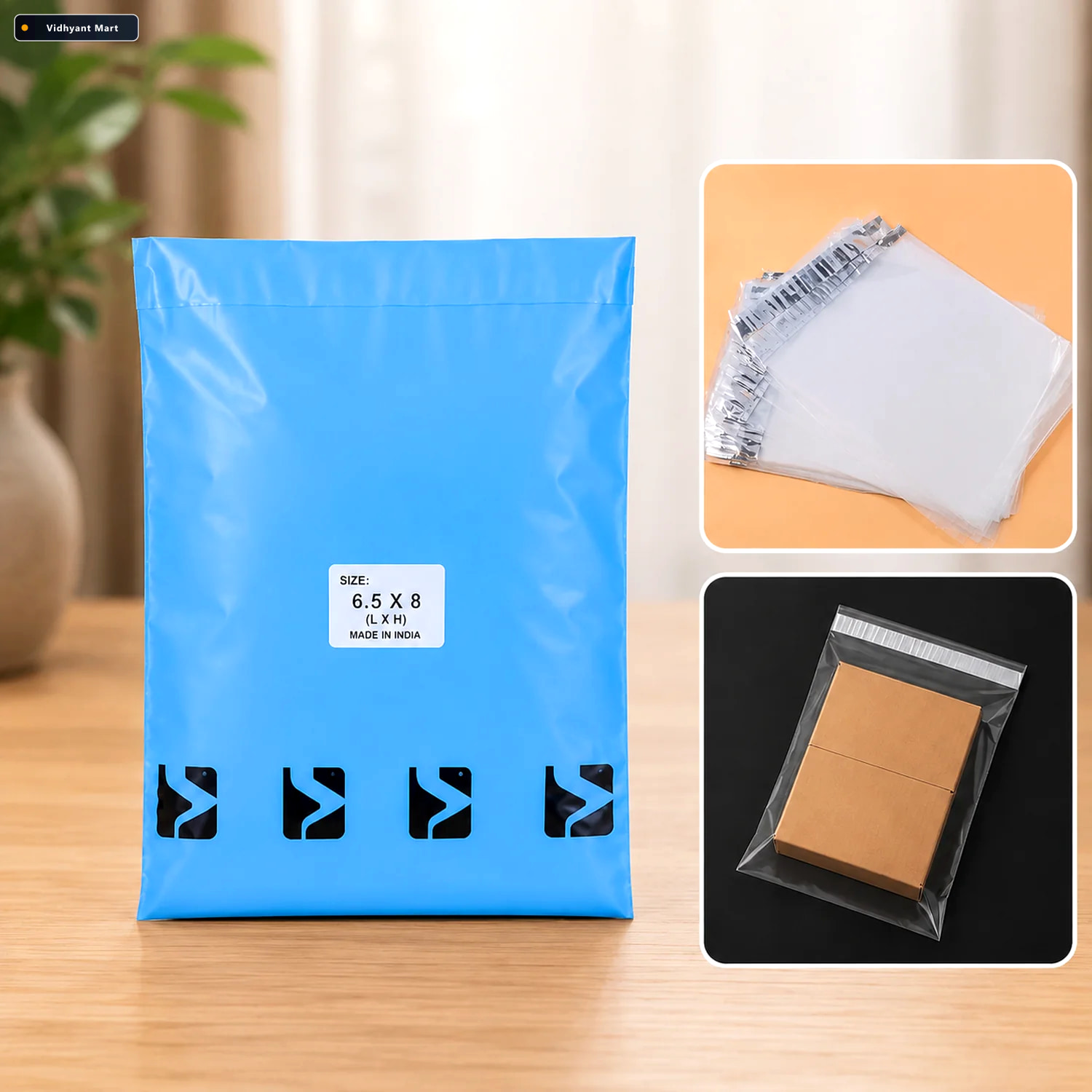 Vidhyant Mart Self Adhesive Courier Polybags Tamper Proof Waterp 1