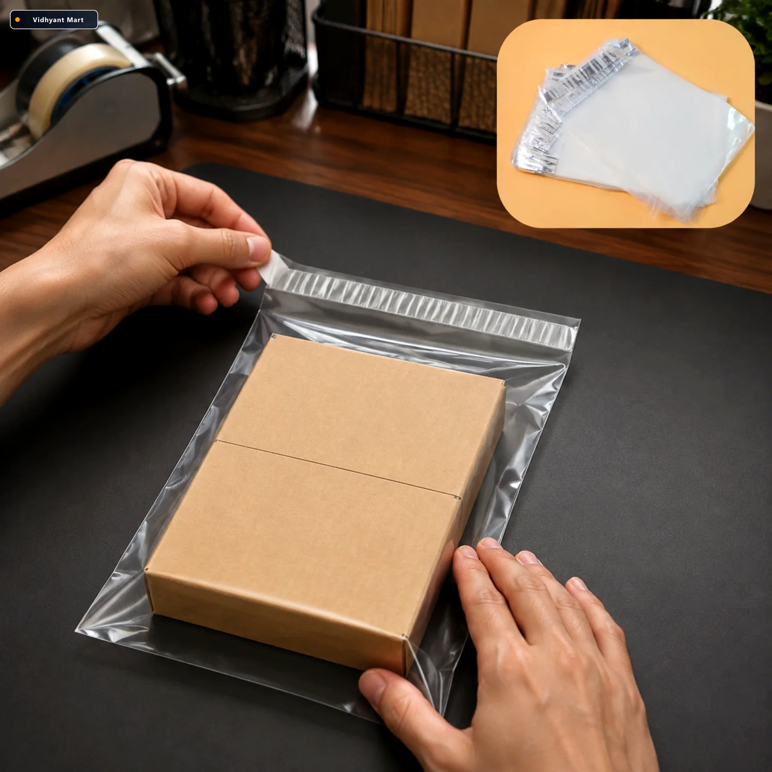 Vidhyant Mart Self Adhesive Courier Polybags Tamper Proof Waterp 2