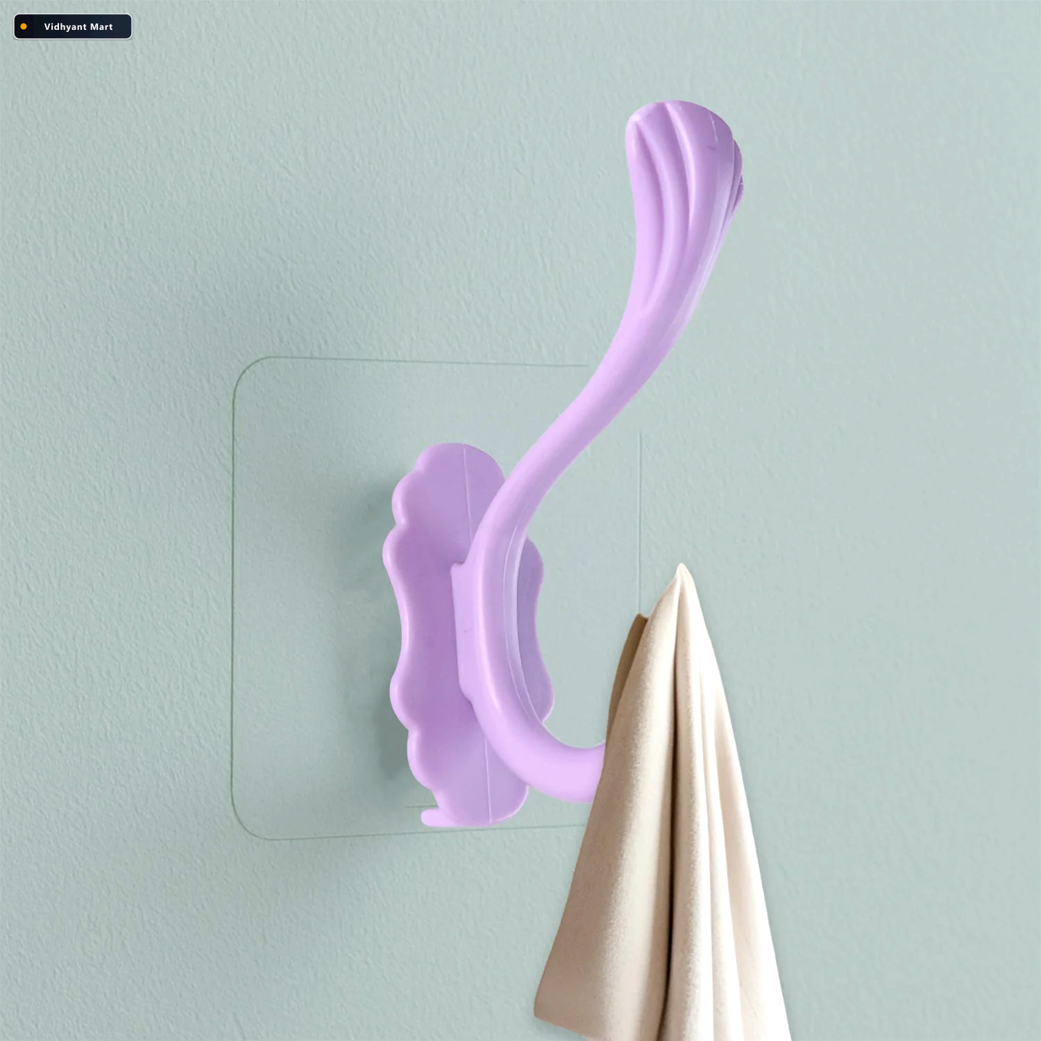 Vidhyant Mart Self Adhesive Heavy Duty Wall Hook No Drilling Nee 1