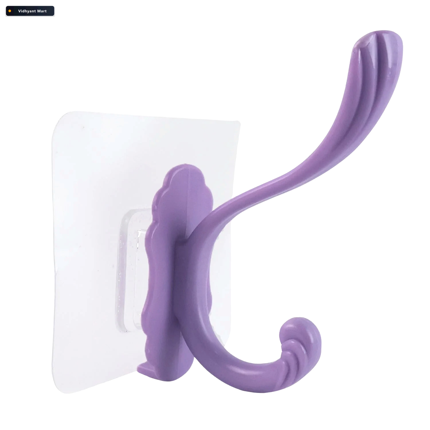 Vidhyant Mart Self Adhesive Heavy Duty Wall Hook No Drilling Nee 4