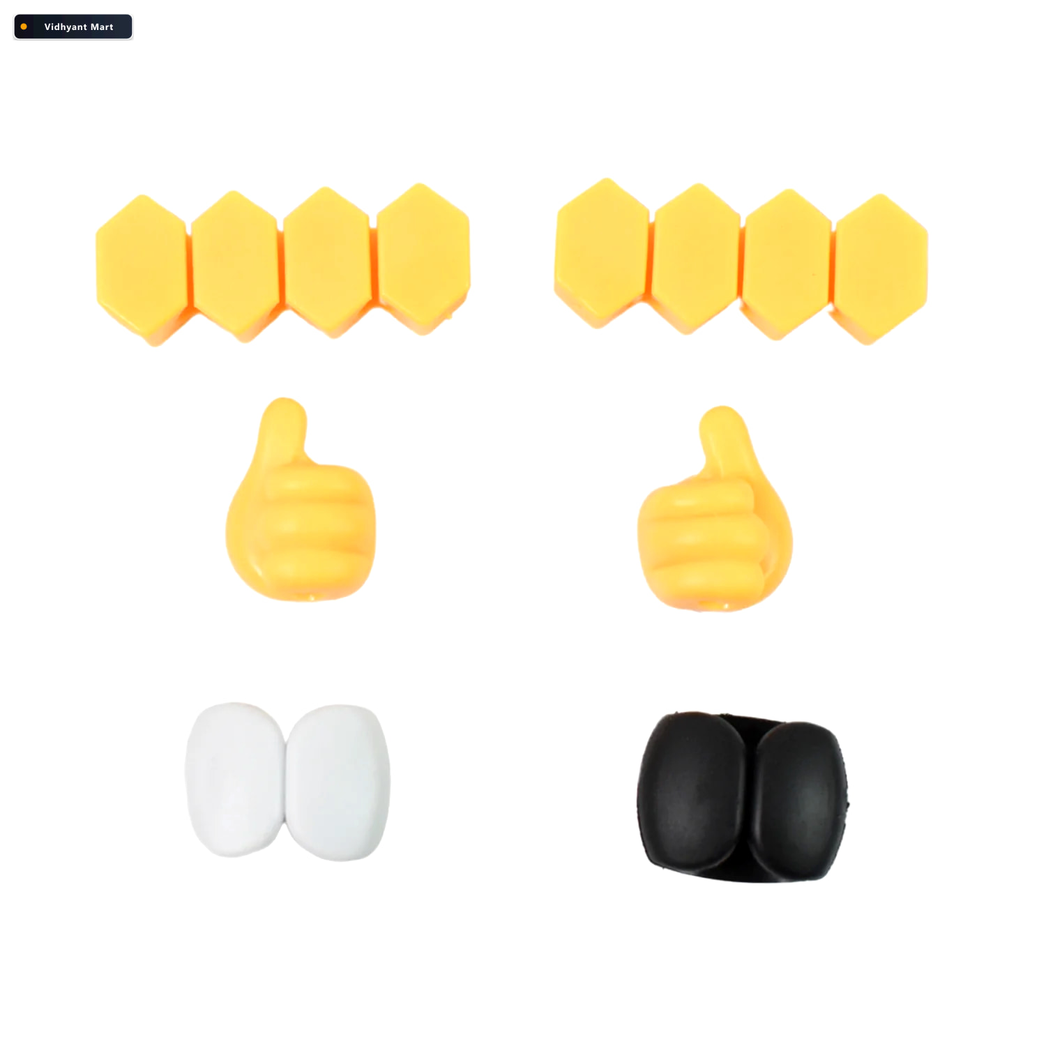 Vidhyant Mart Self Adhesive Hooks For Cable Management Easy Wall 4