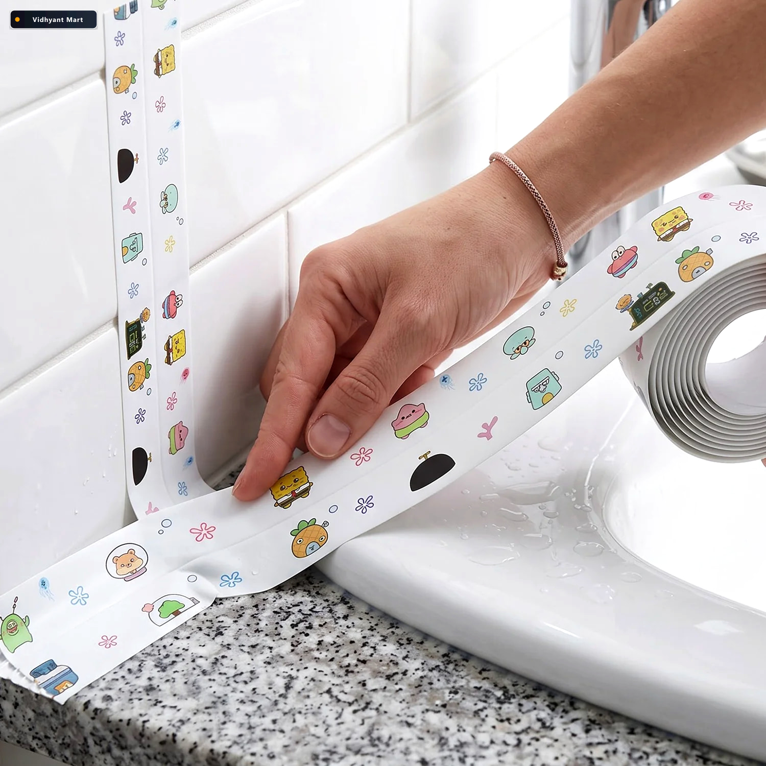 Vidhyant Mart Self Adhesive Kitchen Sink Sealing Tape For Waterp 3