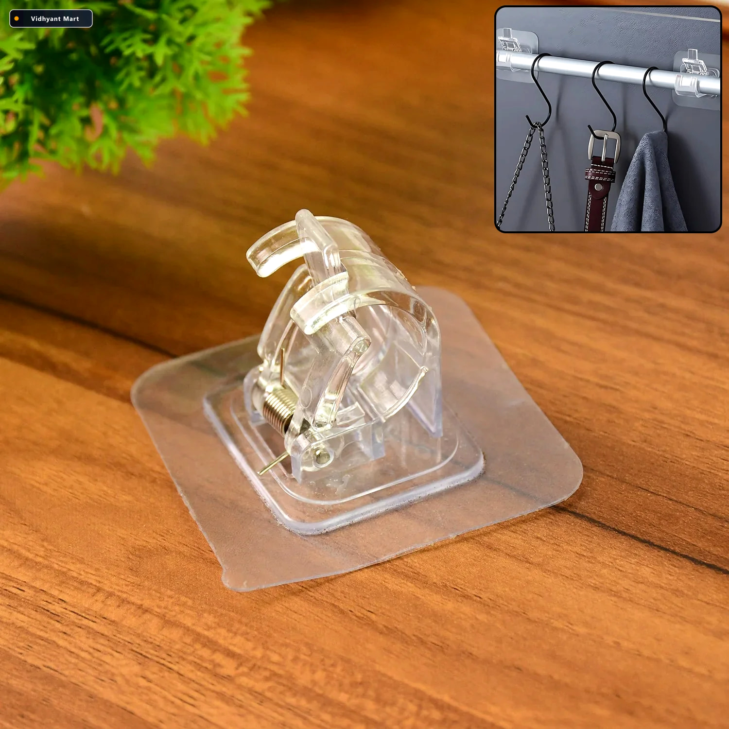 Vidhyant Mart Self Adhesive Wall Hook Heavy Duty Easy To Install 1