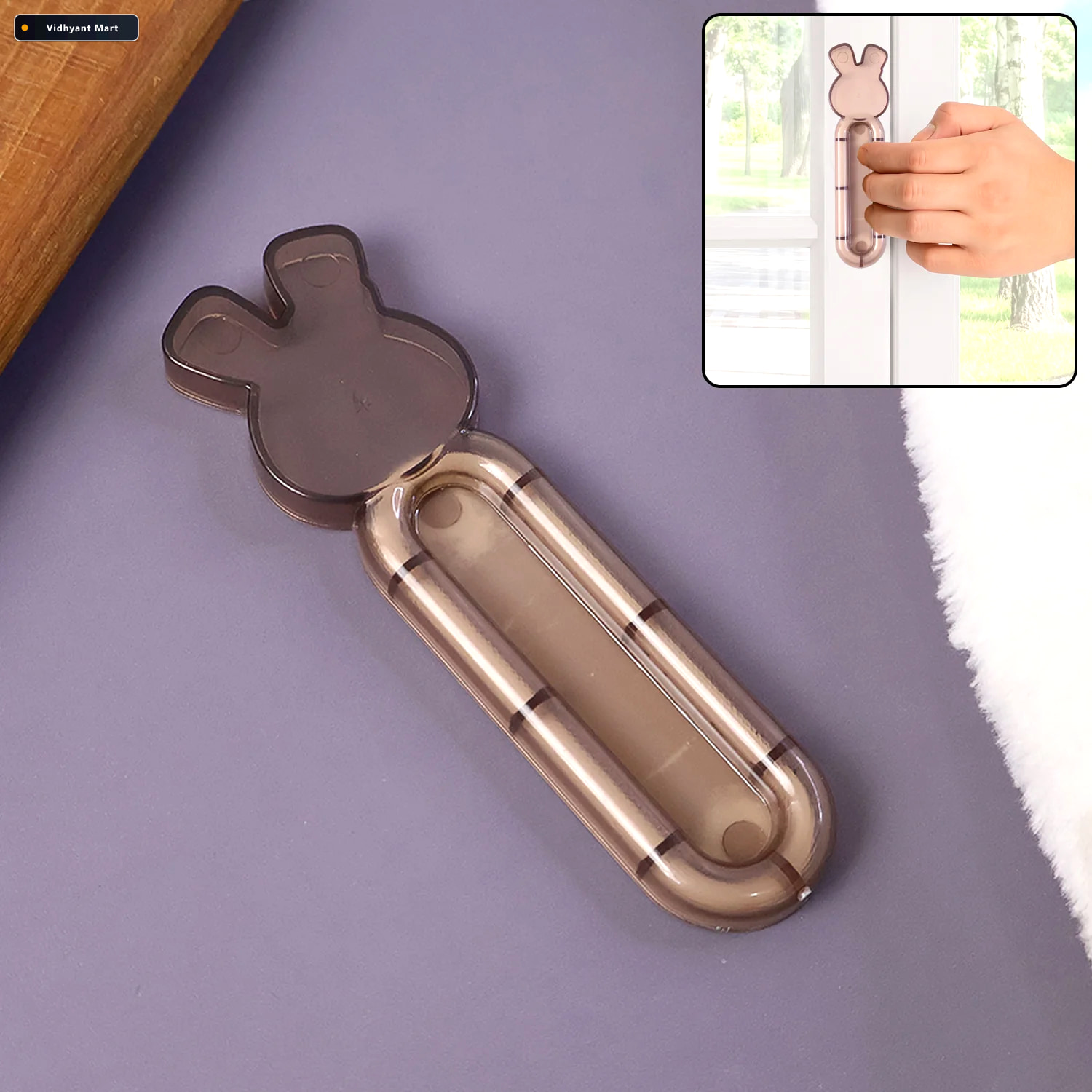 Vidhyant Mart Self Stick Cabinet Handle No Drill Easy Install Gr 1