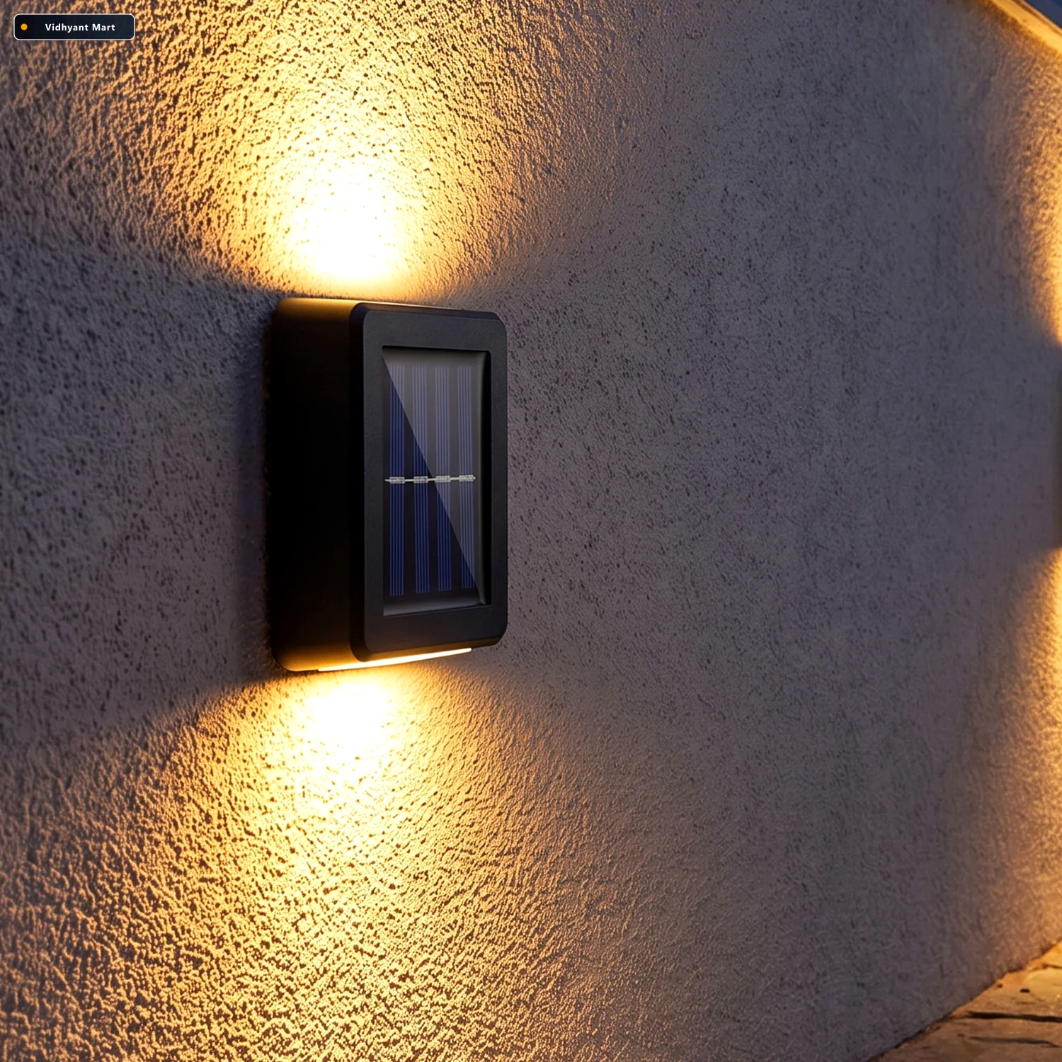 Vidhyant Mart Sensor Solar Led Wall Light Up Down Beam Outdoor G 3
