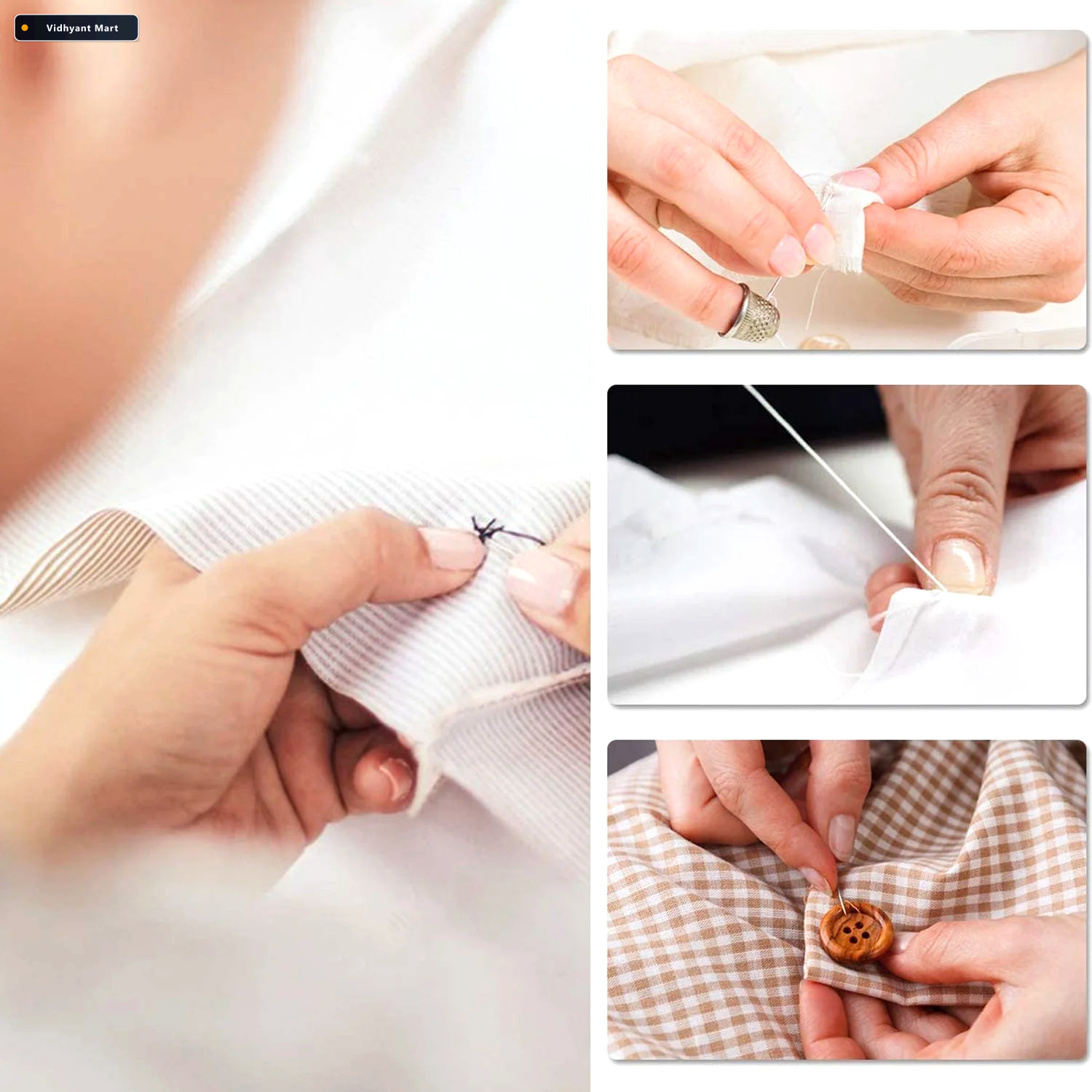 Vidhyant Mart Sewing Kit 62 Pc Complete Home Fabric Repair Style 2