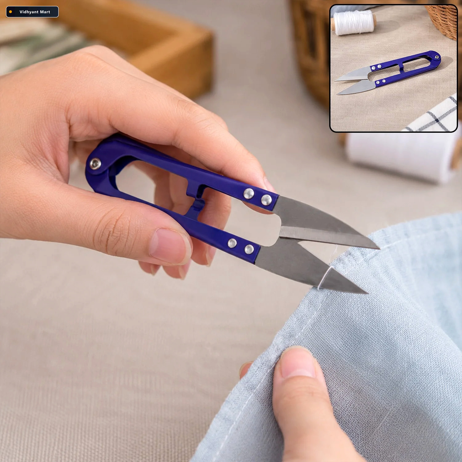 Vidhyant Mart Sewing Scissors Ergonomic Handle For Precise Fabri 1