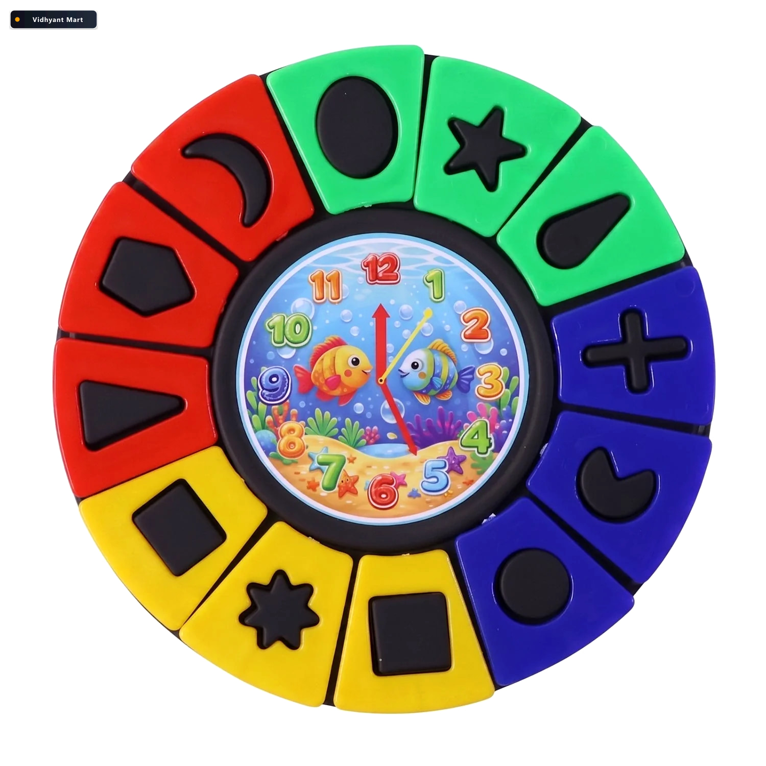 Vidhyant Mart Shape Color Matching Puzzle Toy With Clock Early L 4