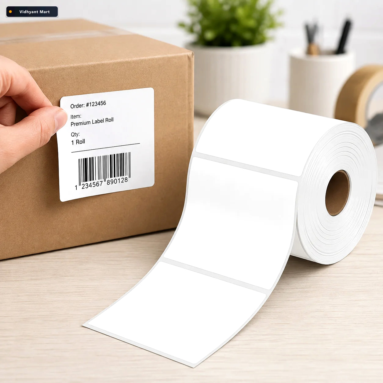 Vidhyant Mart Shipping Thermal Labels 100x150mm 400 Labelsroll V 1