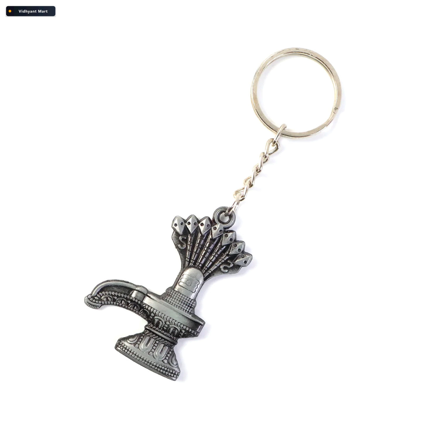 Vidhyant Mart Shiva Lingam Metal Keychain Durable Spiritual Acce 4