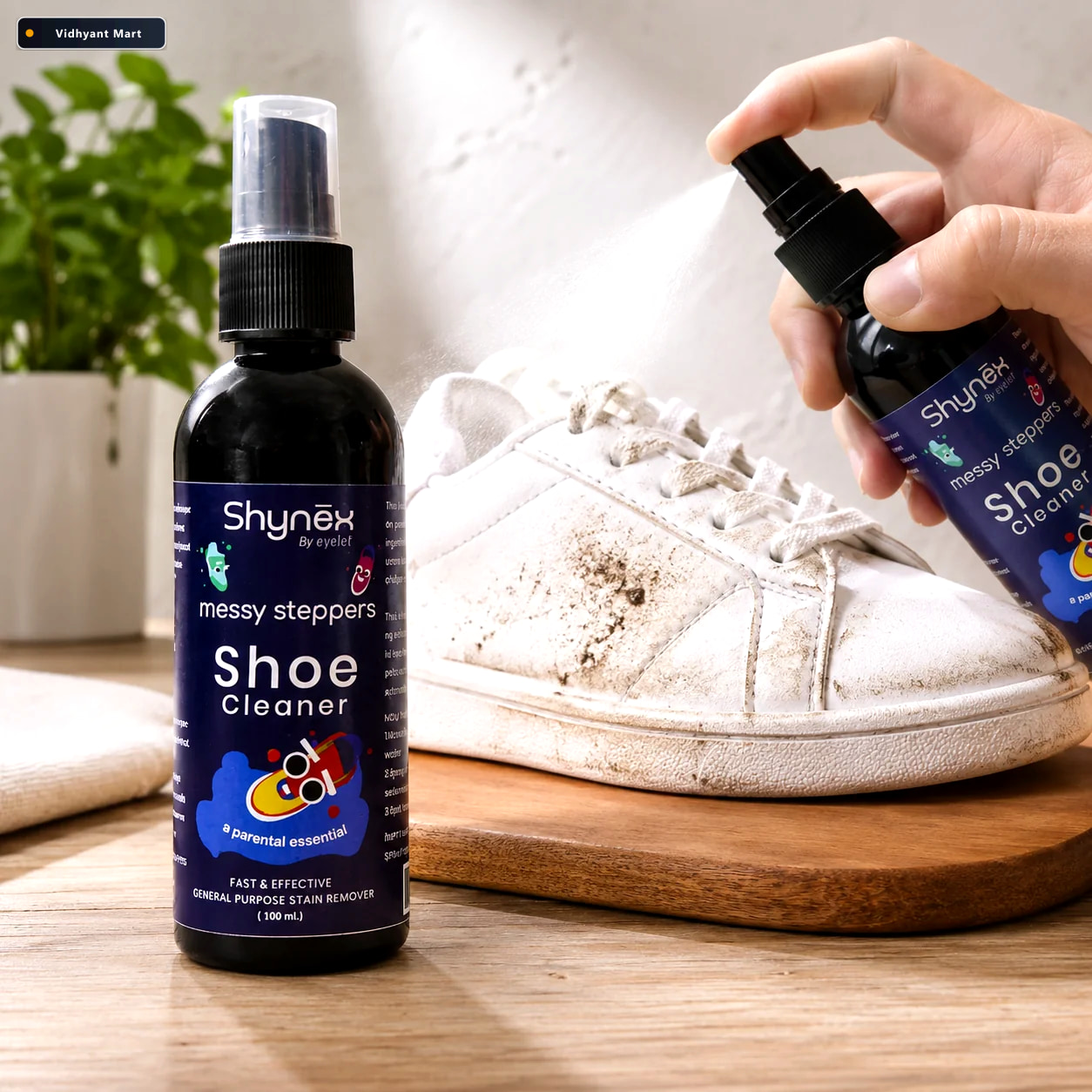 Vidhyant Mart Shoe Cleaner Spray Fast Gentle Stain Removal 100ml 1