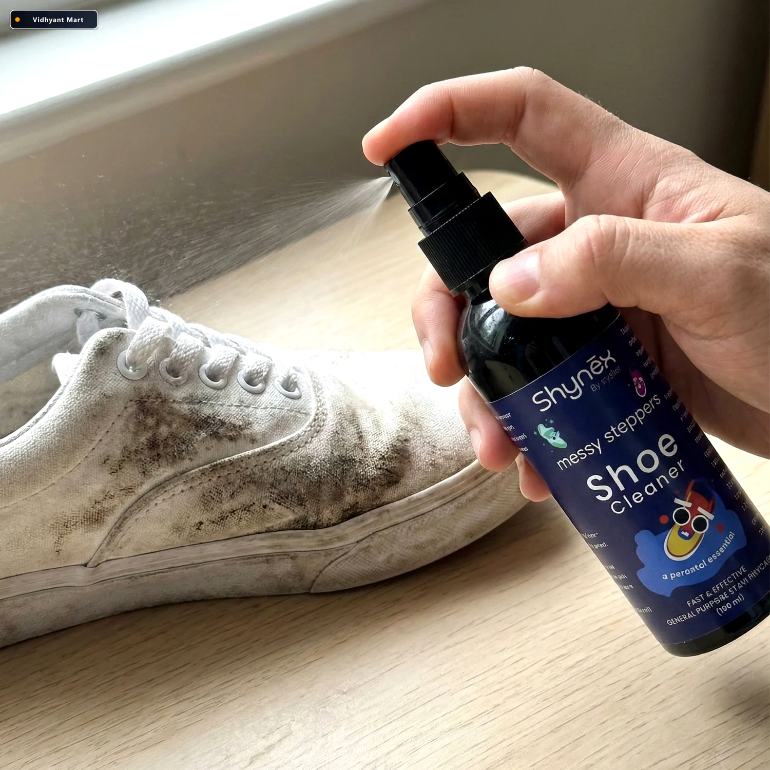 Vidhyant Mart Shoe Cleaner Spray Fast Gentle Stain Removal 100ml 4
