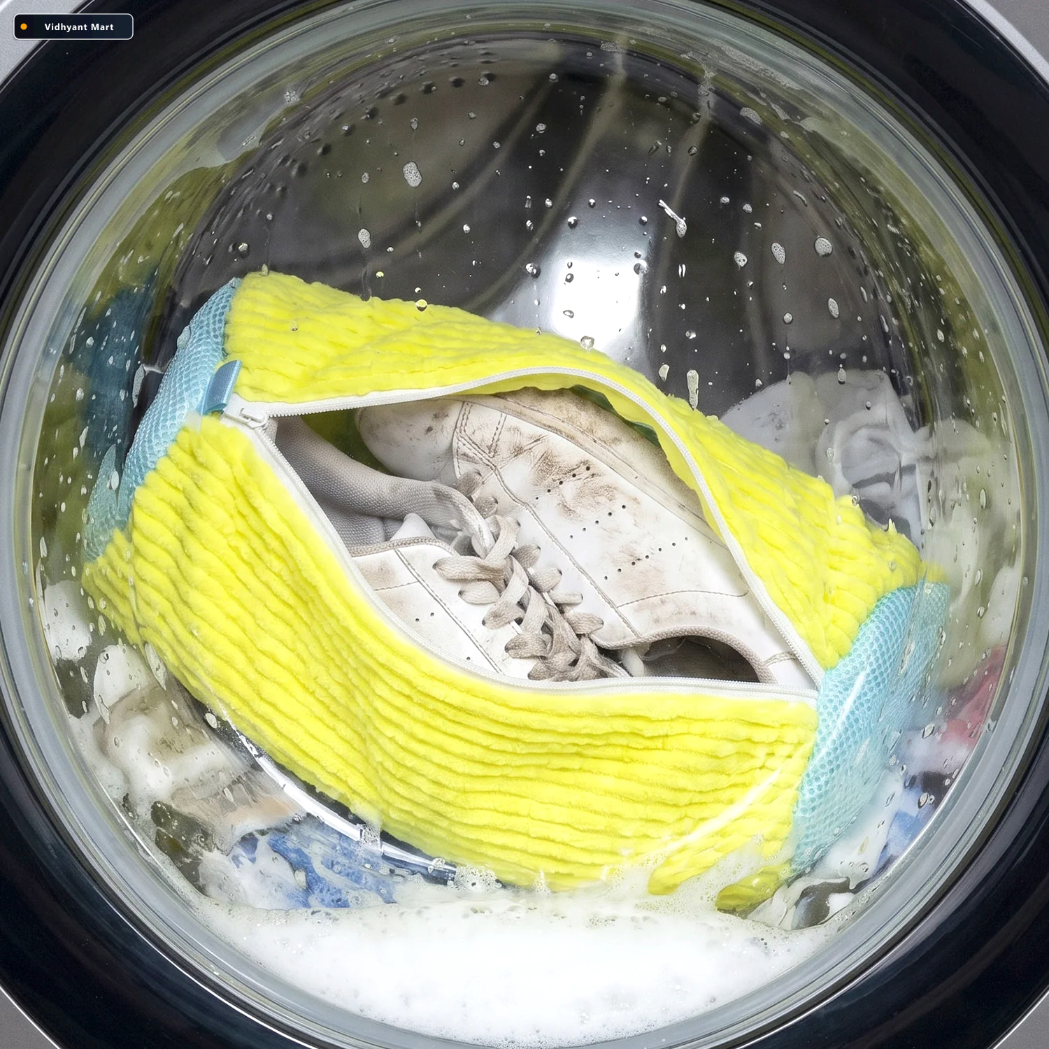 Vidhyant Mart Shoe Laundry Wash Bag With 2 Shoe Support For Wash 3