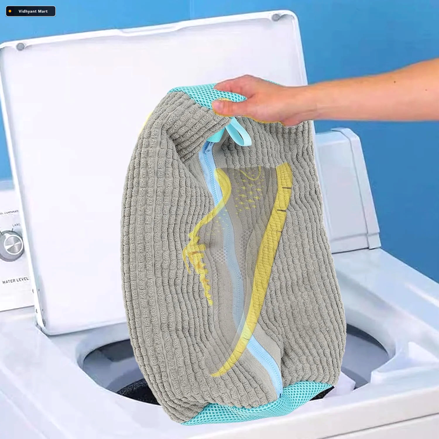 Vidhyant Mart Shoe Washing Bag Heavy Duty Protective Laundry Mes 3