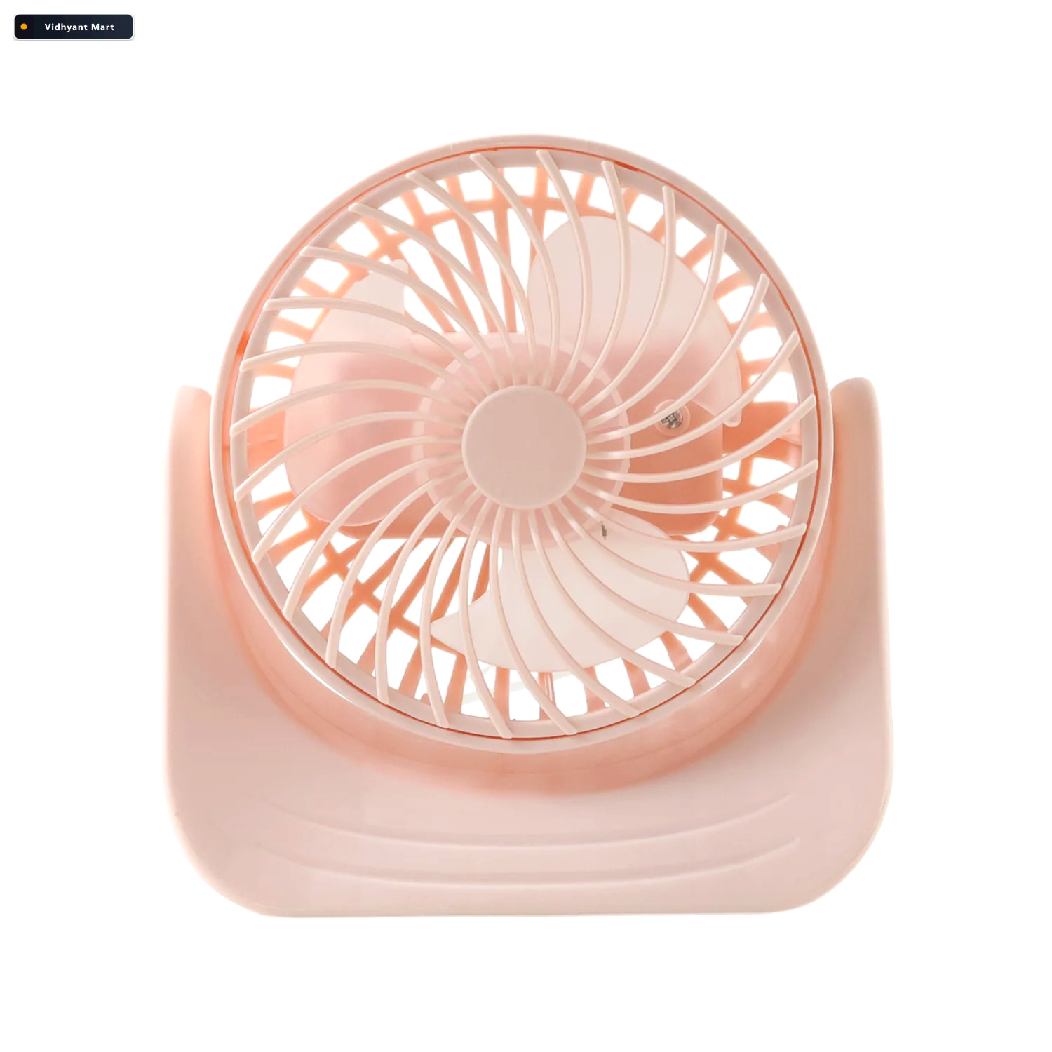 Vidhyant Mart Silent Mini Desk Fan Rechargeable Adjustable Tilt 3