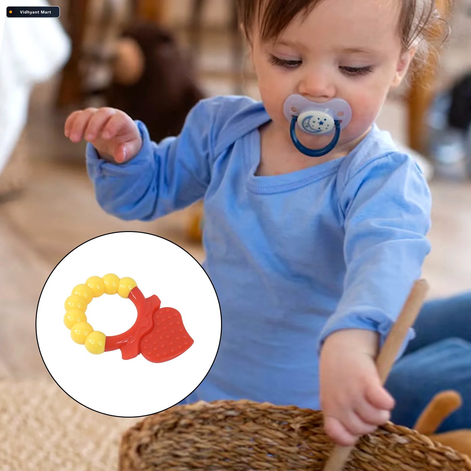 Vidhyant Mart Silicone Baby Teething Toy Soft Bpa Free Relief Fo 4