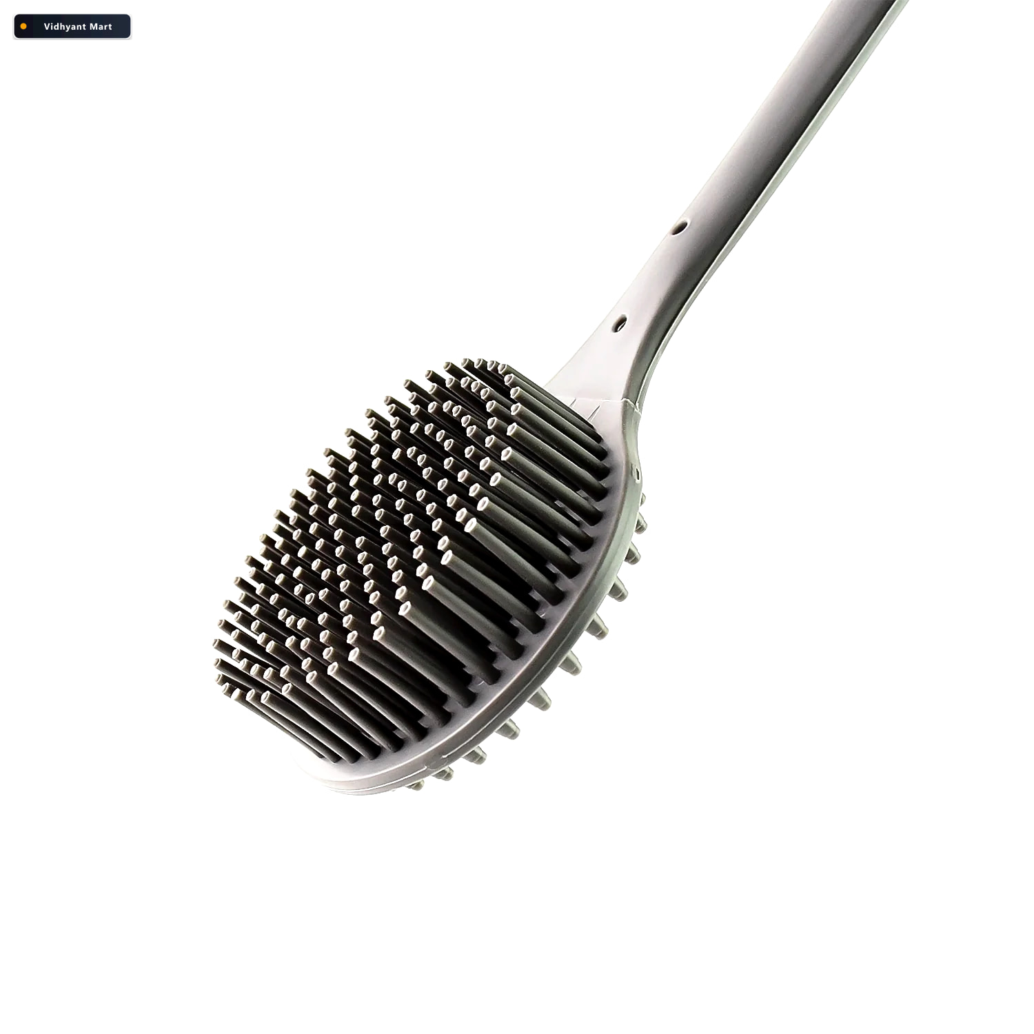 Vidhyant Mart Silicone Back Scrubber Brush Long Handle For Gentl 4
