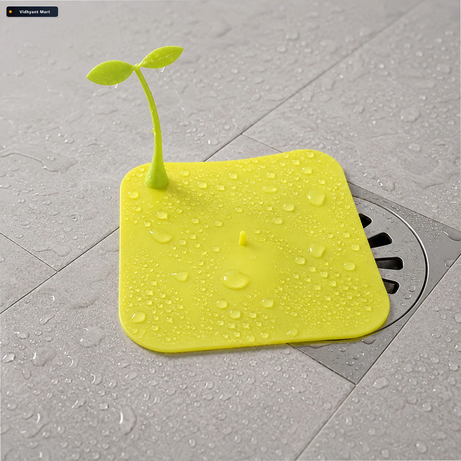 Vidhyant Mart Silicone Bean Sprout Floor Drain Cover For Bathroo 2