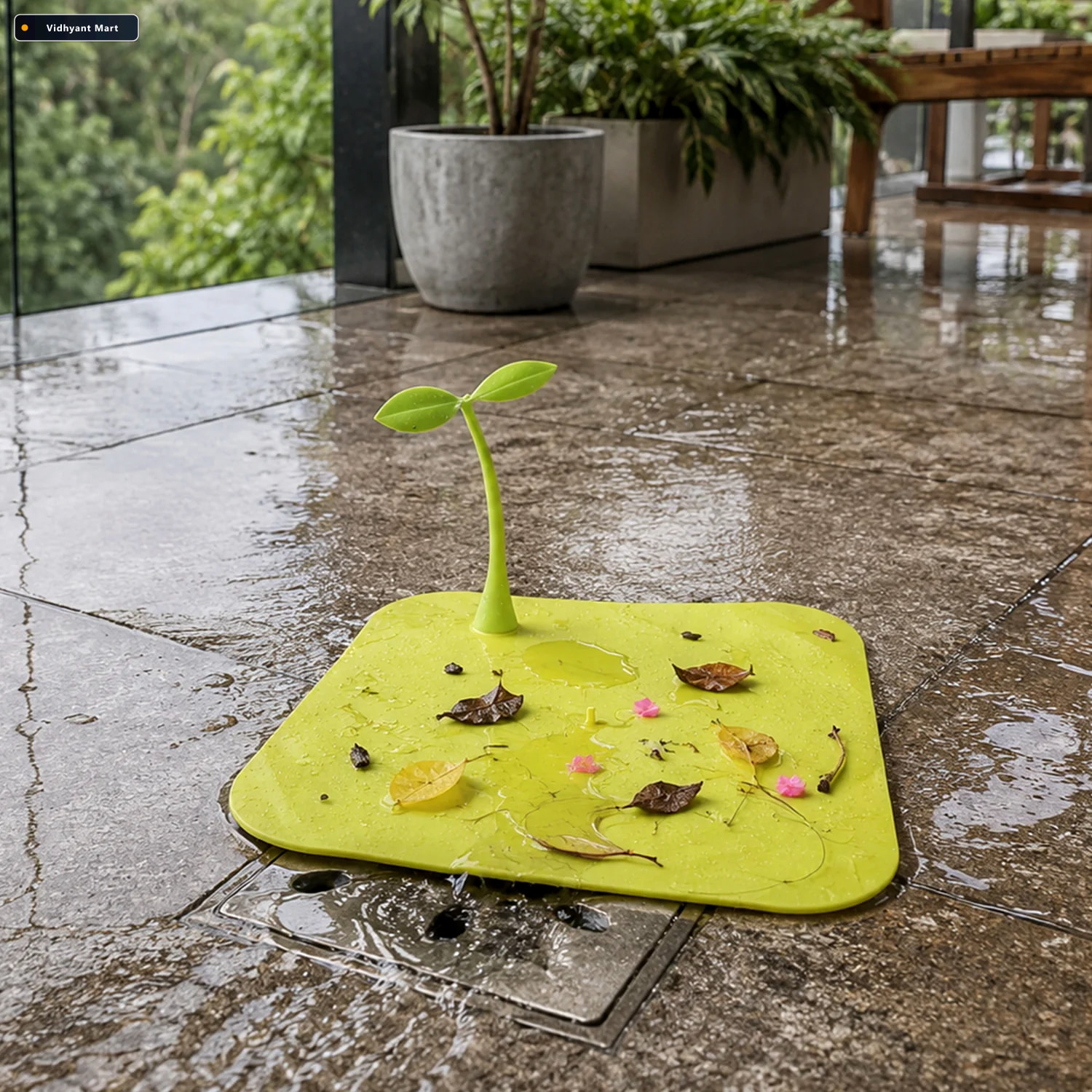 Vidhyant Mart Silicone Bean Sprout Floor Drain Cover For Bathroo 3