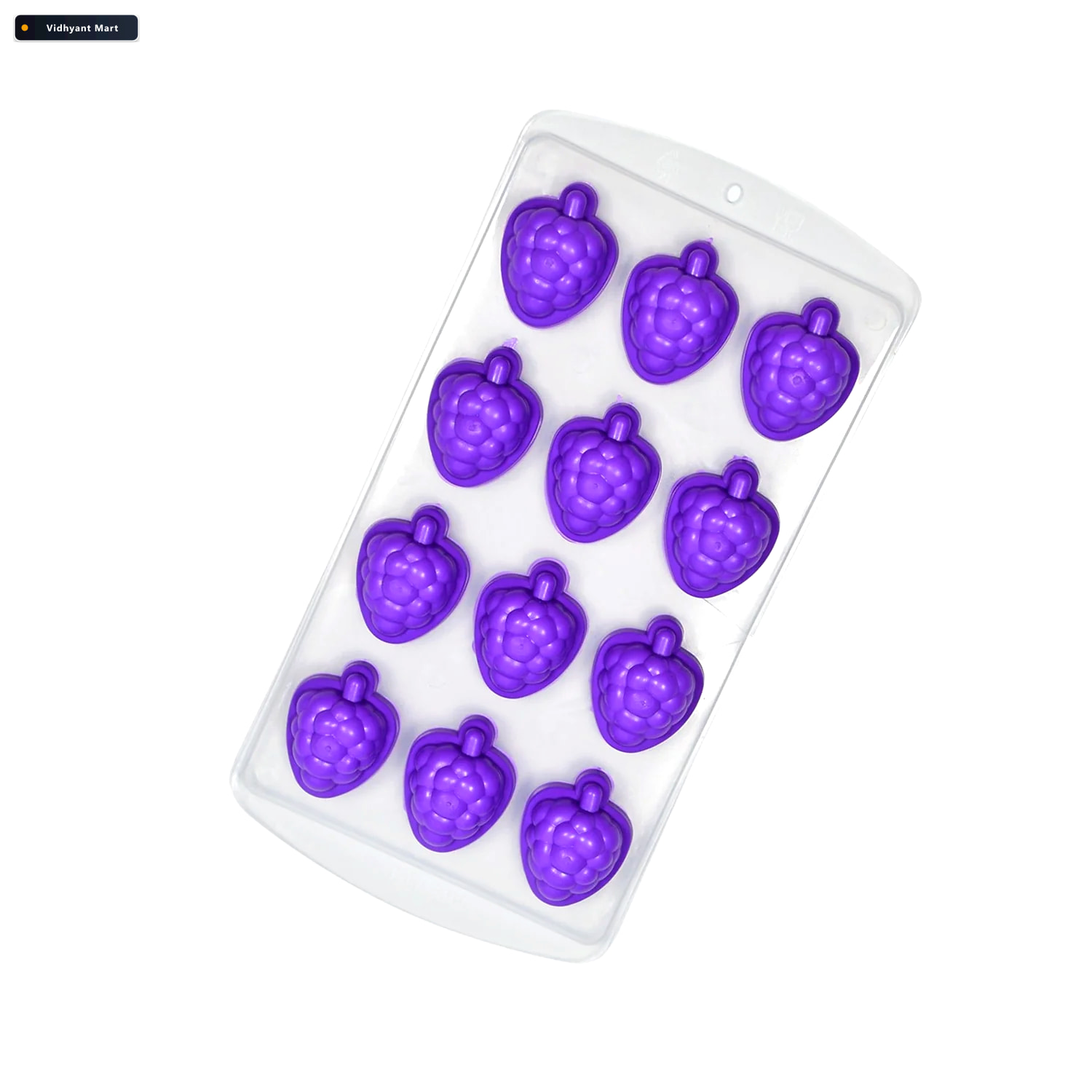 Vidhyant Mart Silicone Blueberry Shape Ice Cube Tray 4
