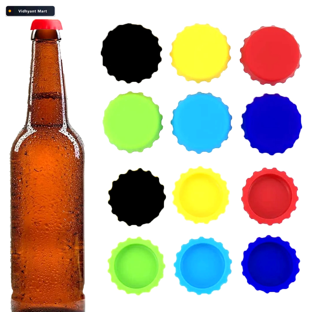 Vidhyant Mart Silicone Bottle Caps 6 Pack Reusable Soda Beer Sea 2