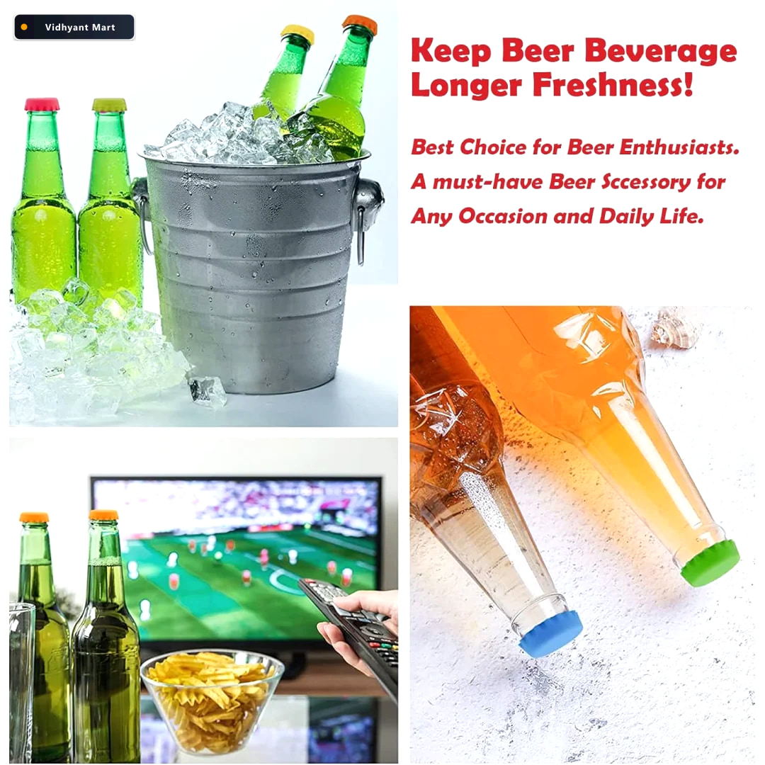 Vidhyant Mart Silicone Bottle Caps 6 Pack Reusable Soda Beer Sea 4