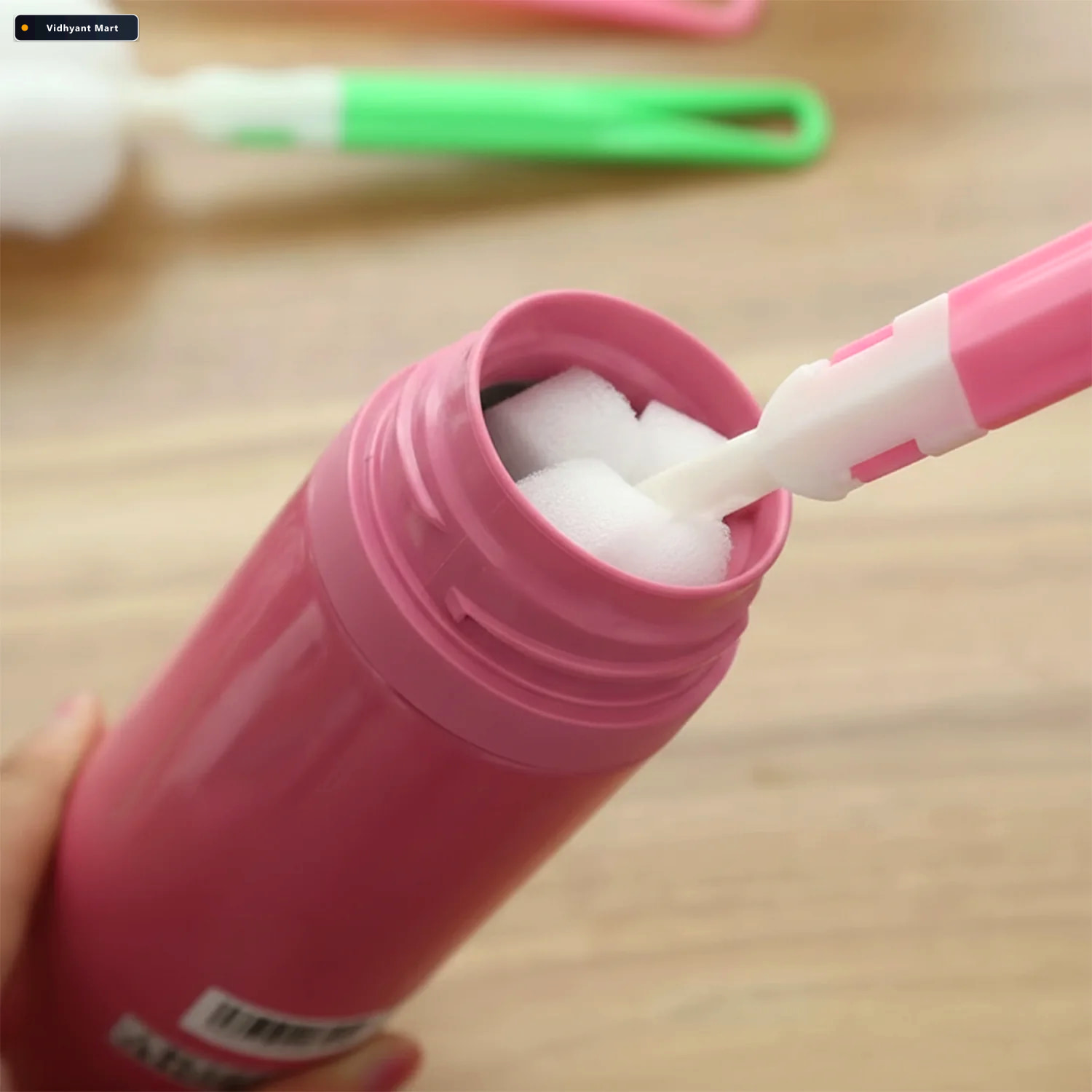 Vidhyant Mart Silicone Bottle Cleaning Brush Long Handle For Gen 2
