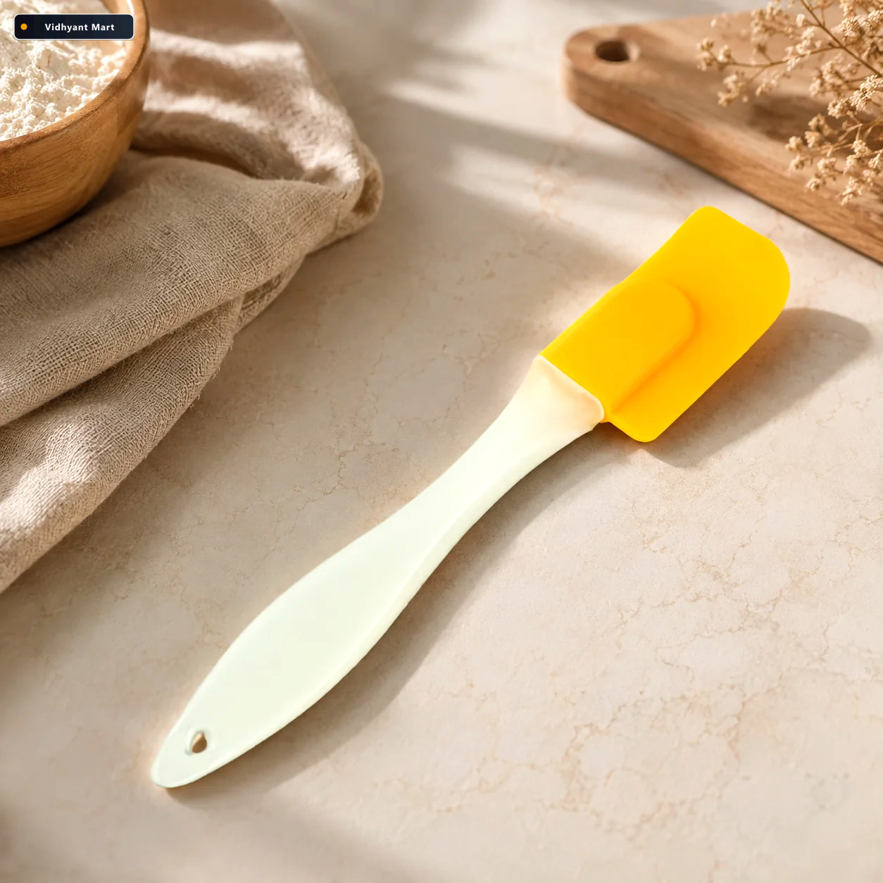 Vidhyant Mart Silicone Cooking Spatula 18 Cm Heat Resistant Bake 1