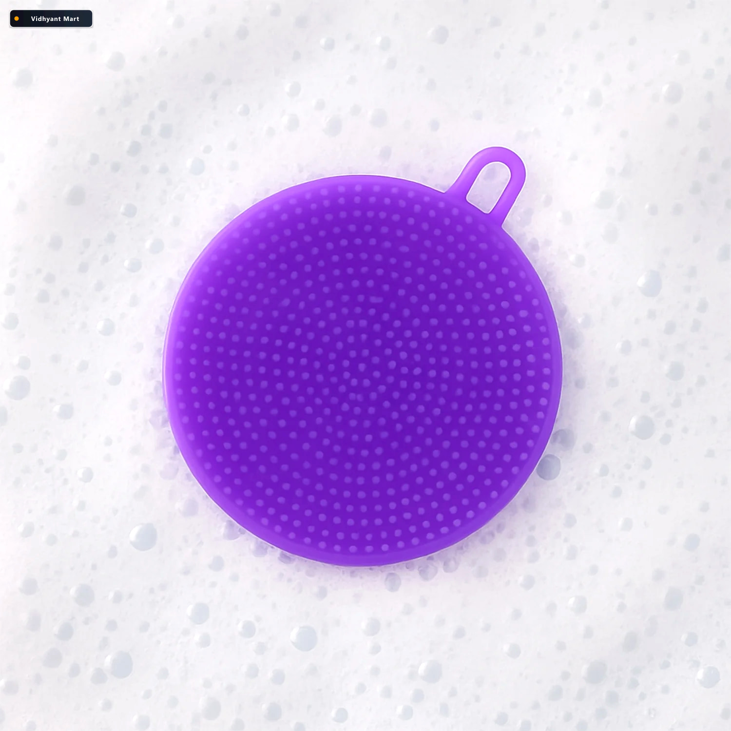 Vidhyant Mart Silicone Dish Scrubber Mildew Free Heat Resistant 3