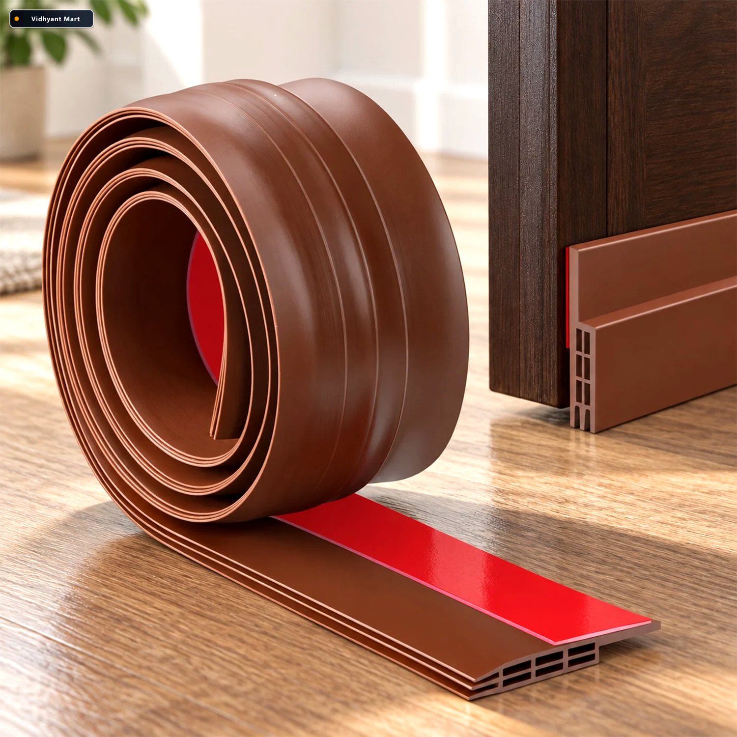 Vidhyant Mart Silicone Door Bottom Seal Strip 1 Meter Self Adhes 1