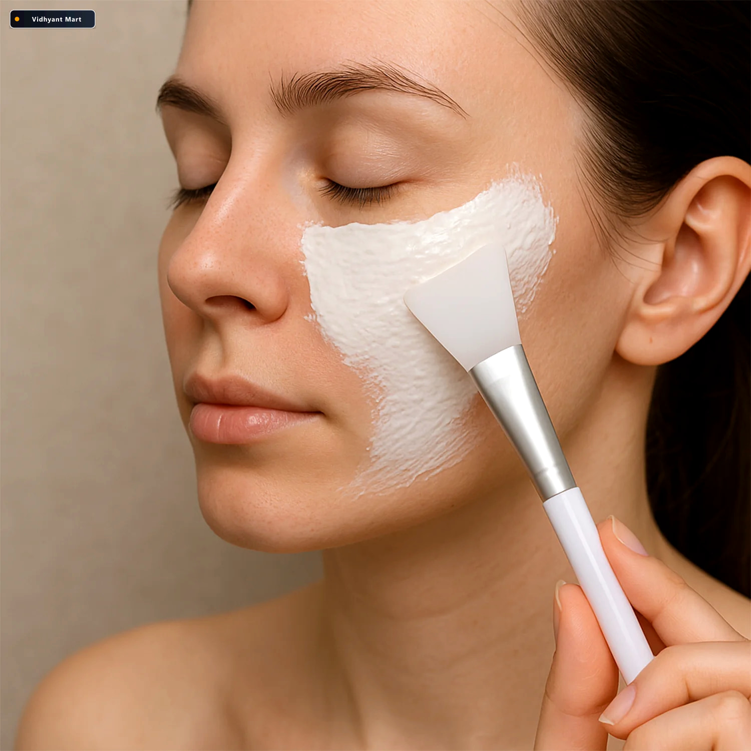 Vidhyant Mart Silicone Face Mask Applicator Brush Soft Hygienic 3