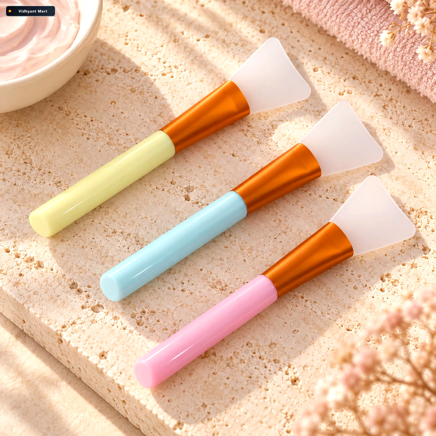 Vidhyant Mart Silicone Face Mask Brush Set For Even Skincare App 1