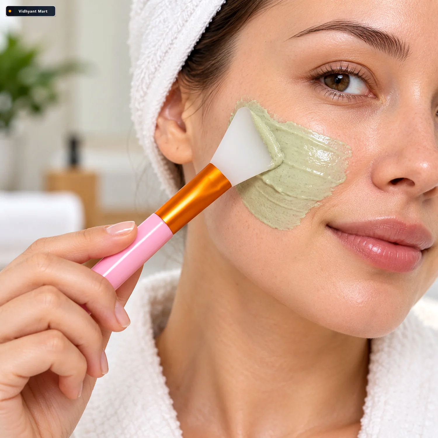 Vidhyant Mart Silicone Face Mask Brush Set For Even Skincare App 2