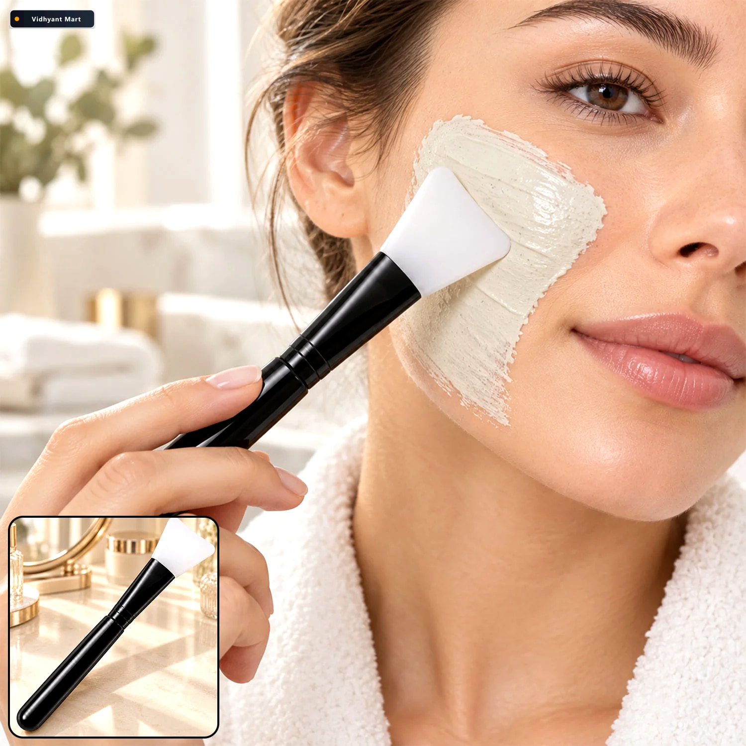 Vidhyant Mart Silicone Face Mask Brush With Flexible Head For Ev 2