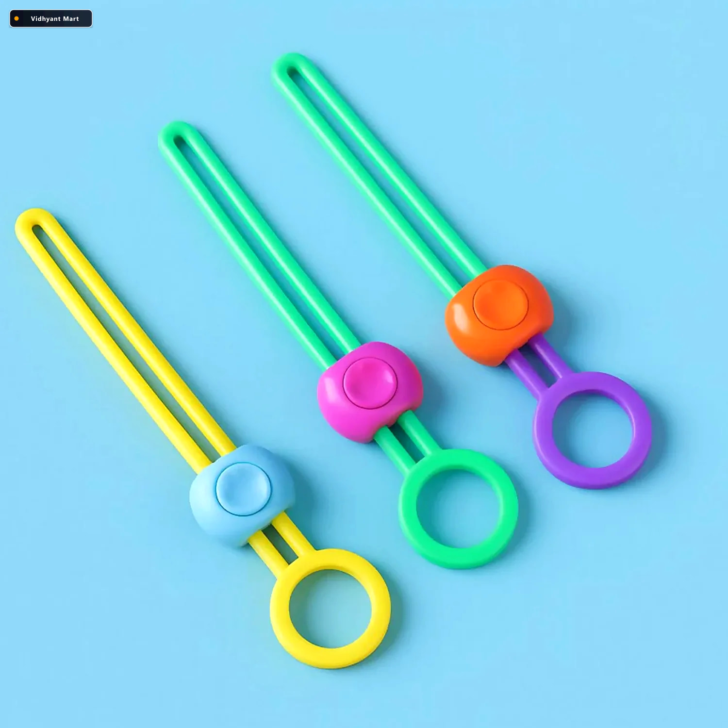 Vidhyant Mart Silicone Food Bag Clips Reusable Sealing Lock 3 Pa 3