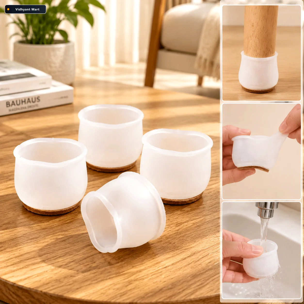 Vidhyant Mart Silicone Furniture Feet Pads Scratch Protection No 1