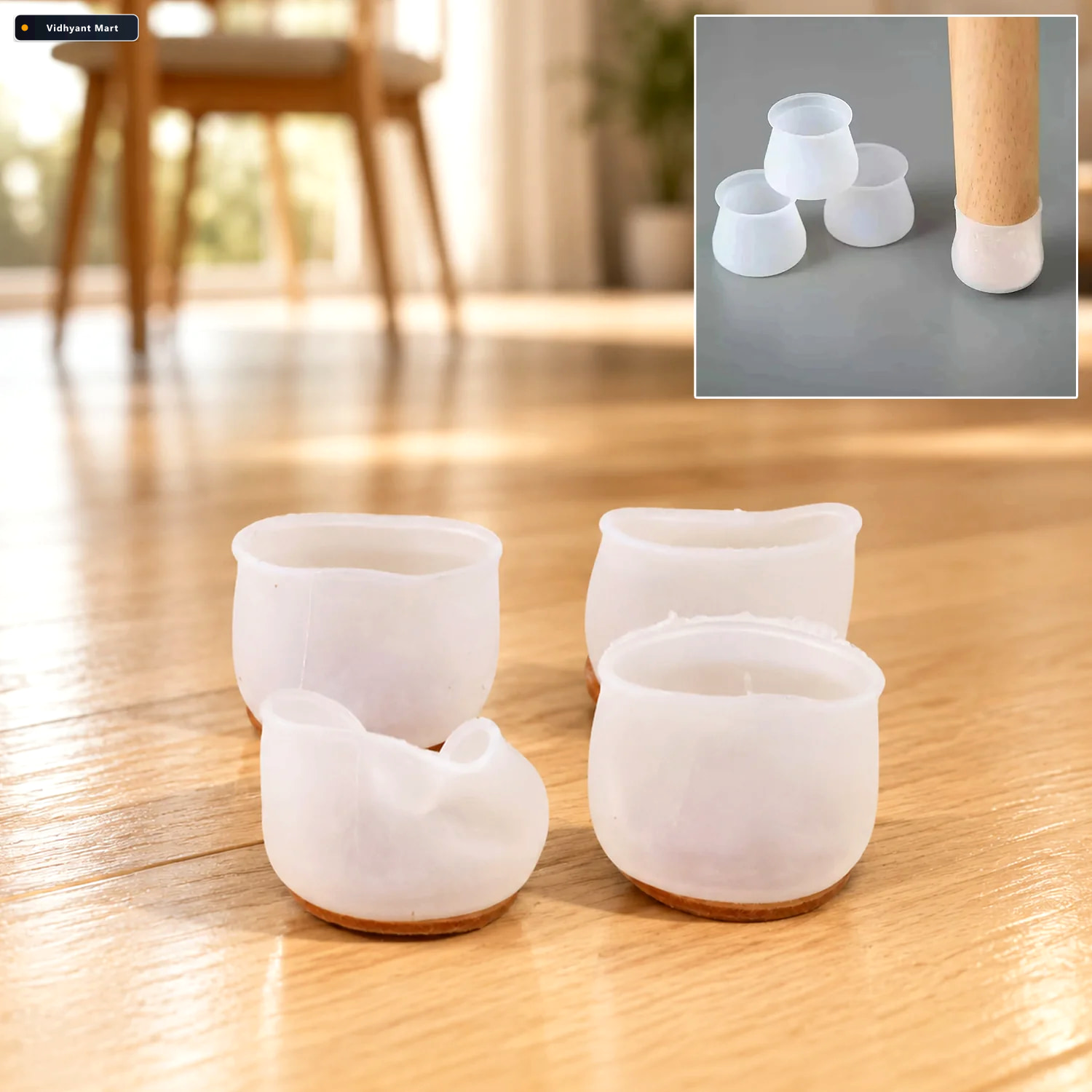 Vidhyant Mart Silicone Furniture Feet Pads Scratch Protection No 2
