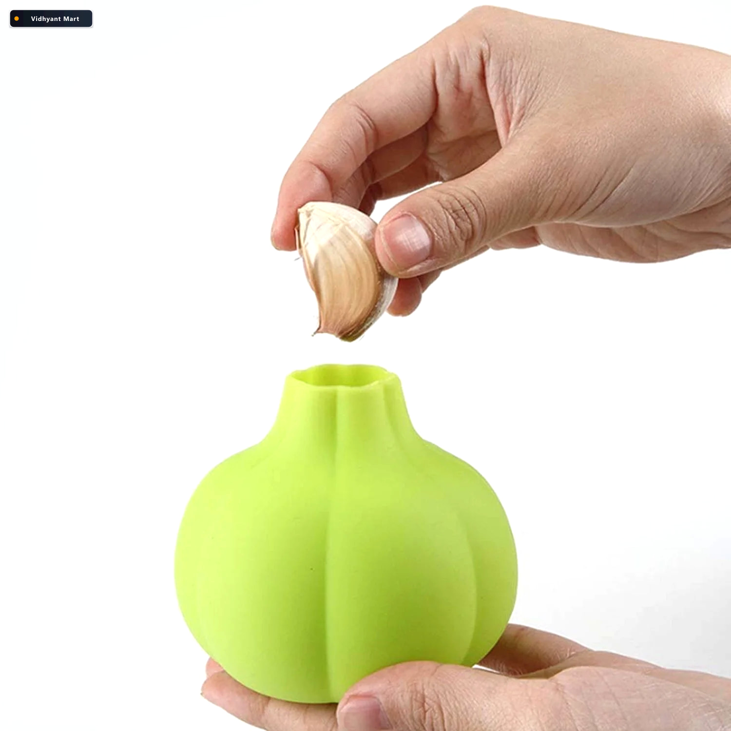 Vidhyant Mart Silicone Garlic Peeler Easy Ginger Garlic Peeling 3
