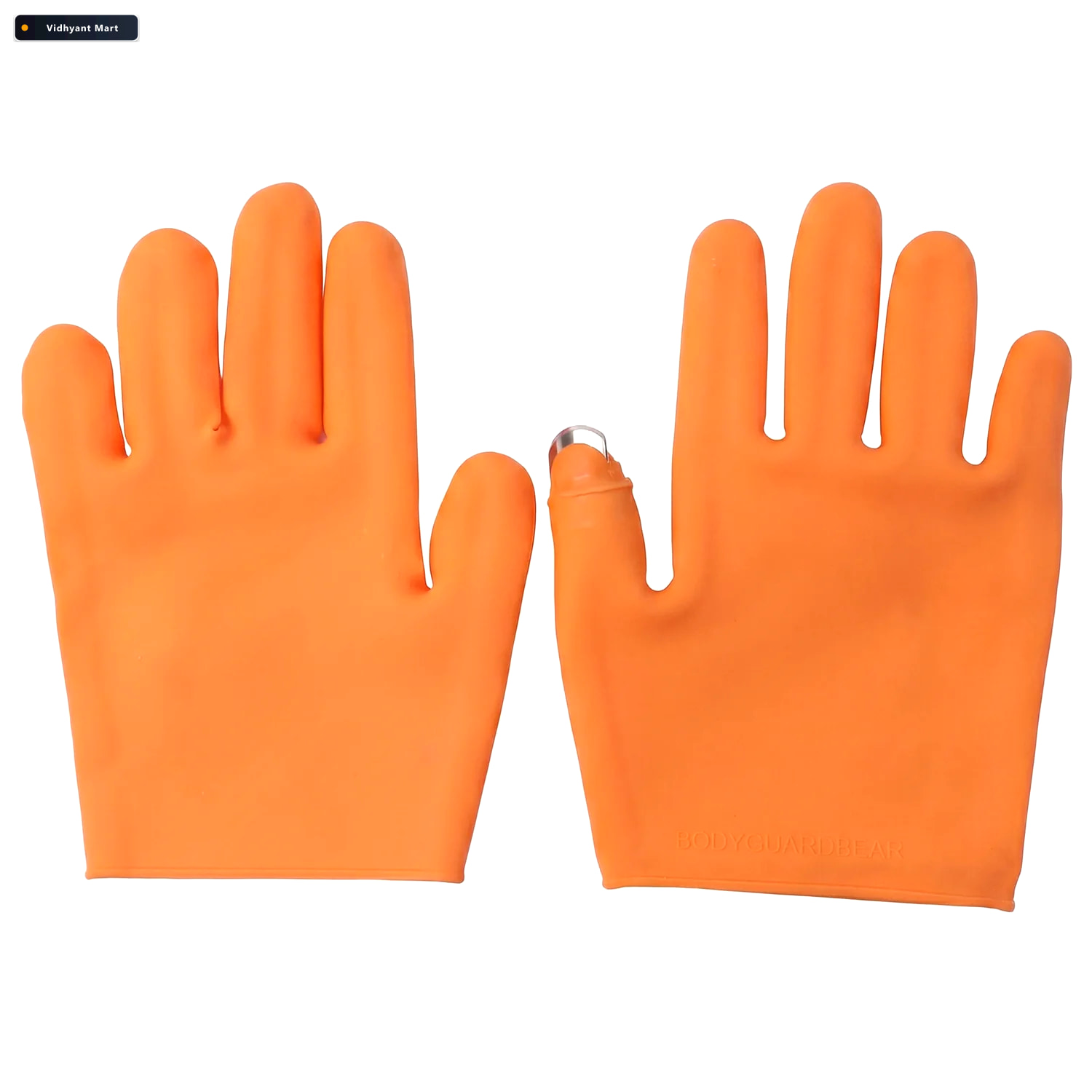 Vidhyant Mart Silicone Gloves Hand Protection With Built In Fing 3