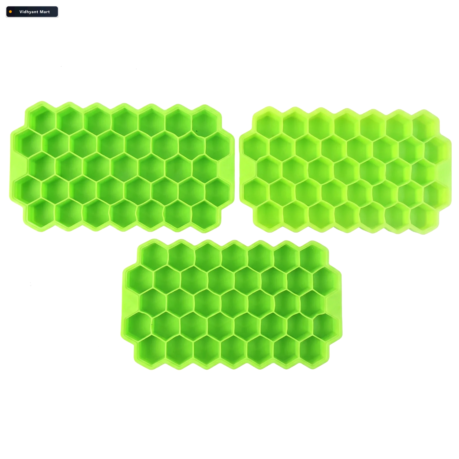 Vidhyant Mart Silicone Honeycomb Ice Cube Tray 37 Cavity Flexibl 3